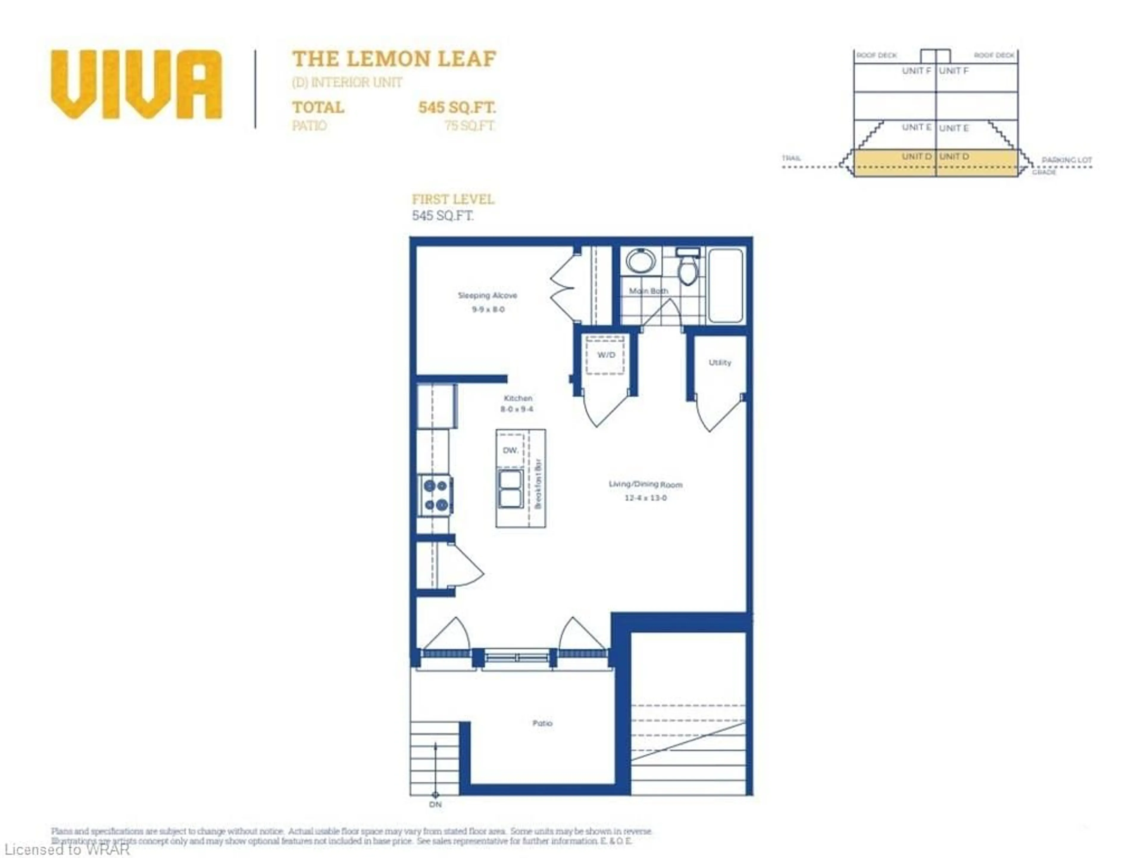 Floor plan for 31 Mill St #36, Kitchener Ontario N2G 2Y2