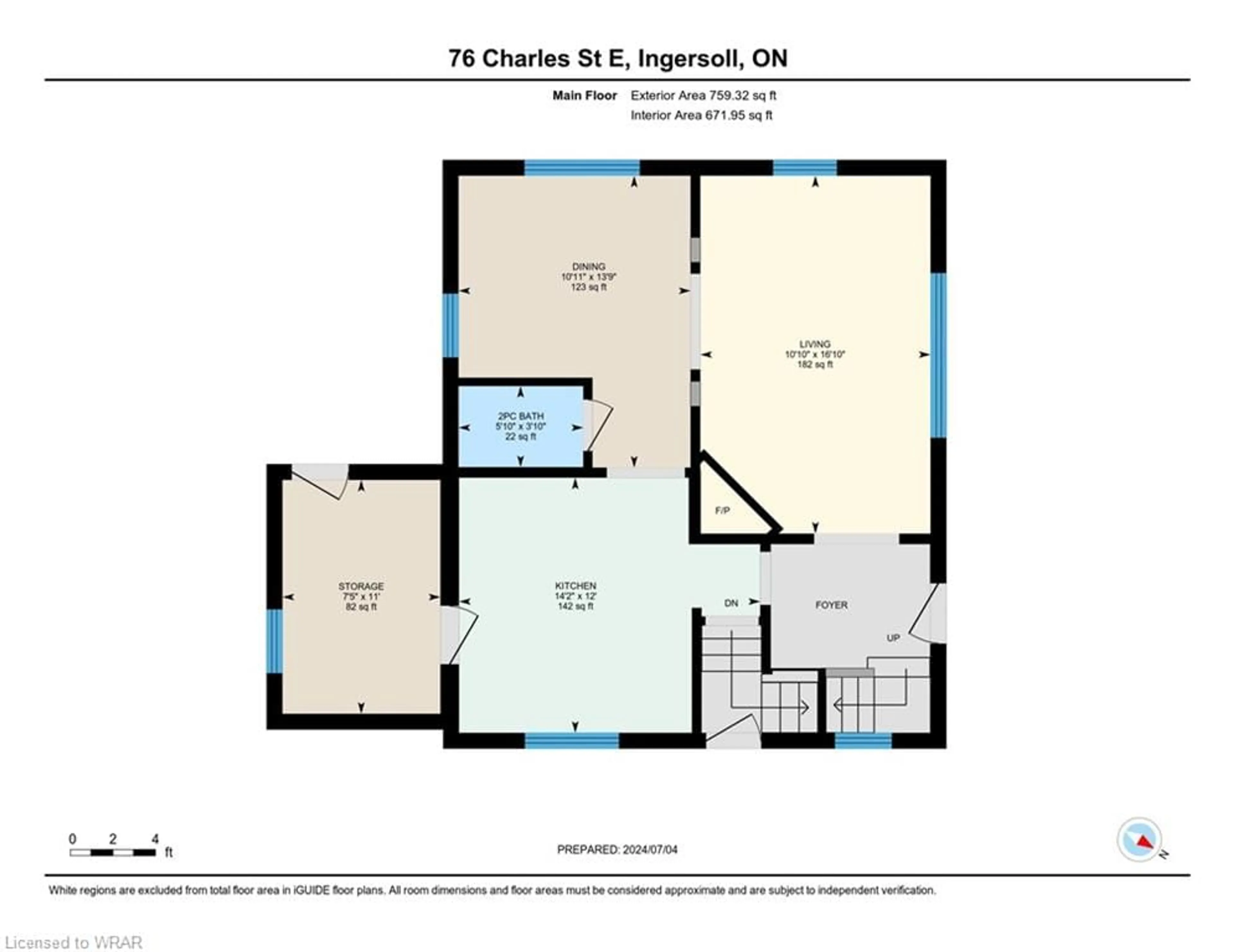 Floor plan for 76 Charles St, Ingersoll Ontario N5C 1J7