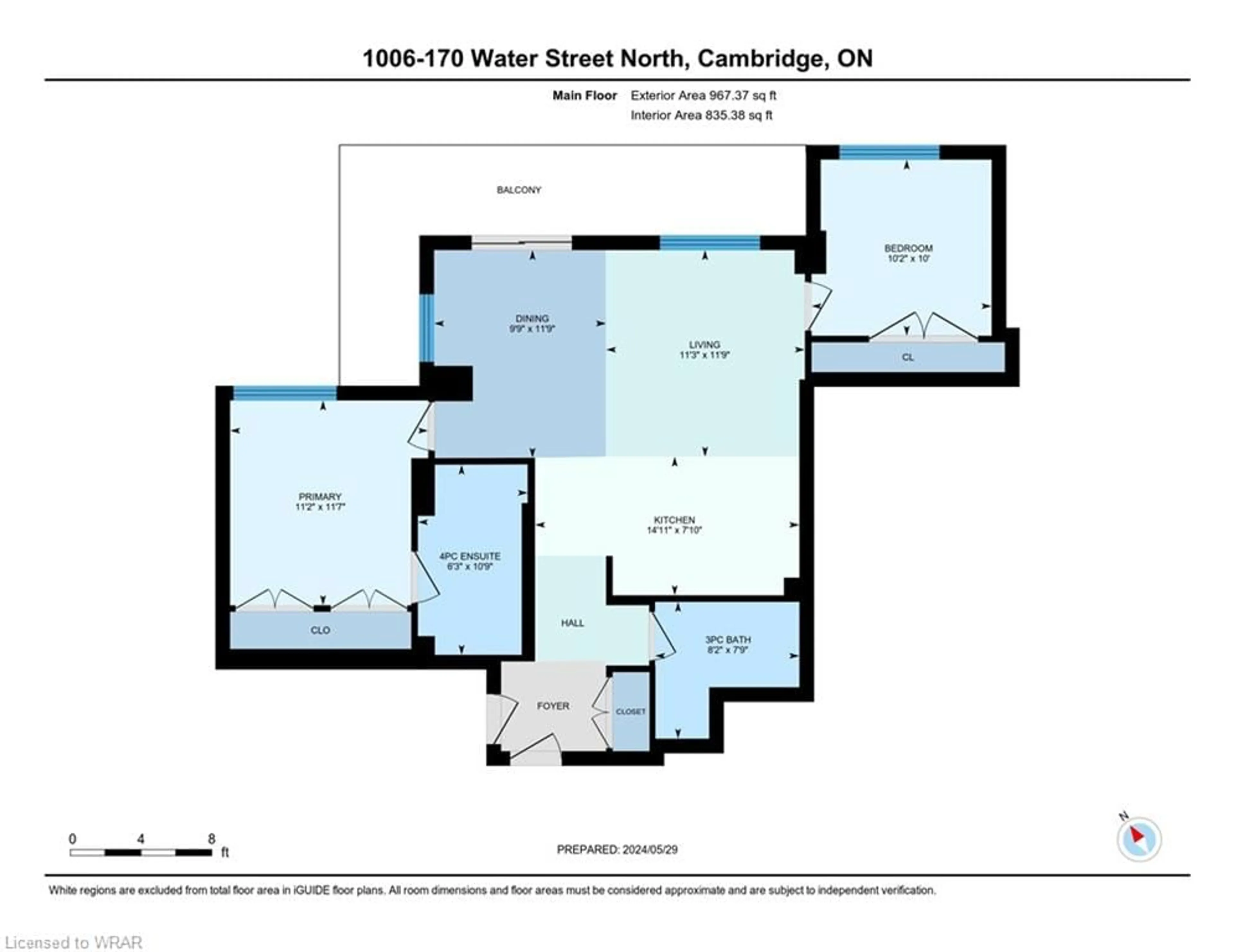 Floor plan for 170 Water St #1006, Cambridge Ontario N1R 3B6