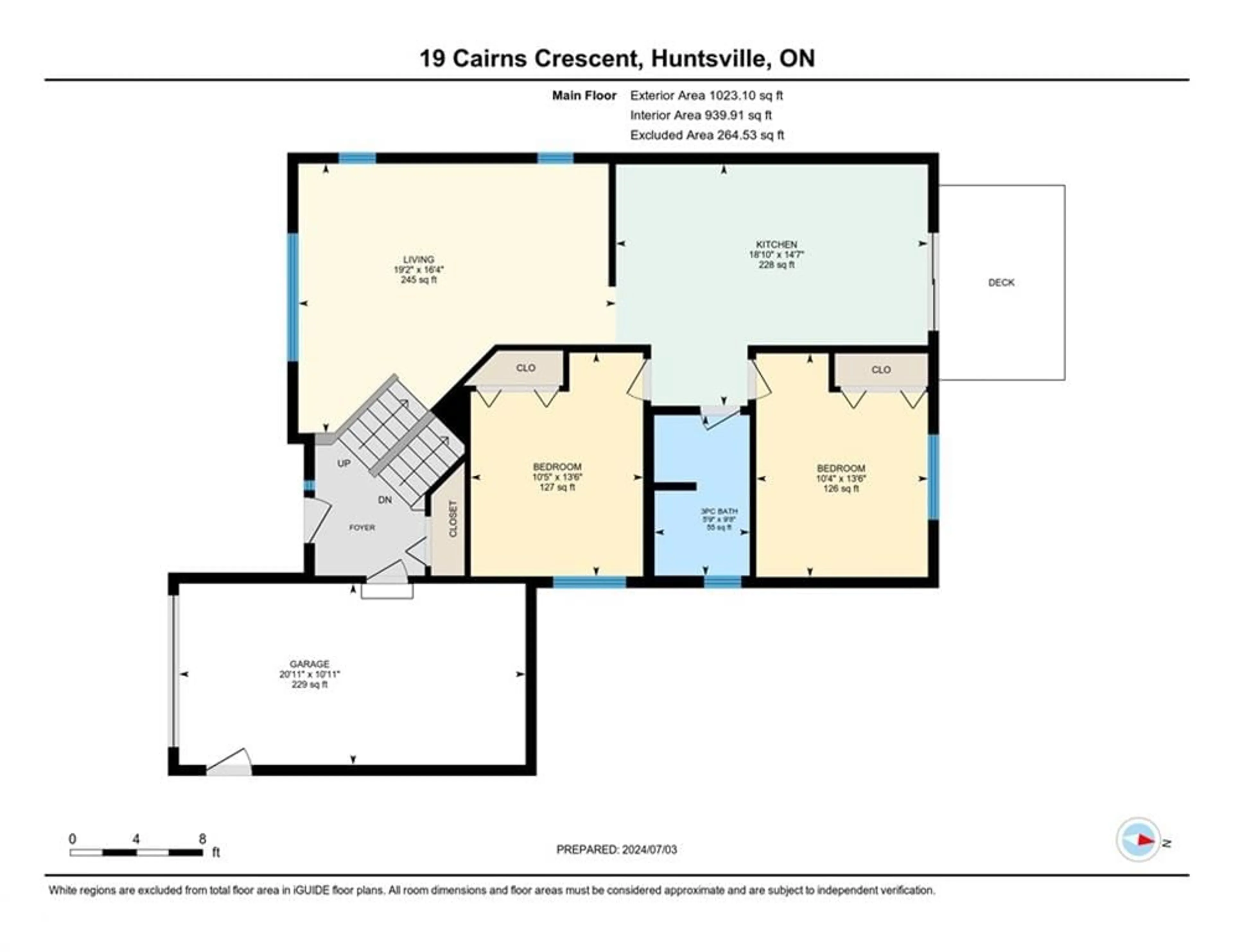 Floor plan for 19 Cairns Cres, Huntsville Ontario P1H 1Y3