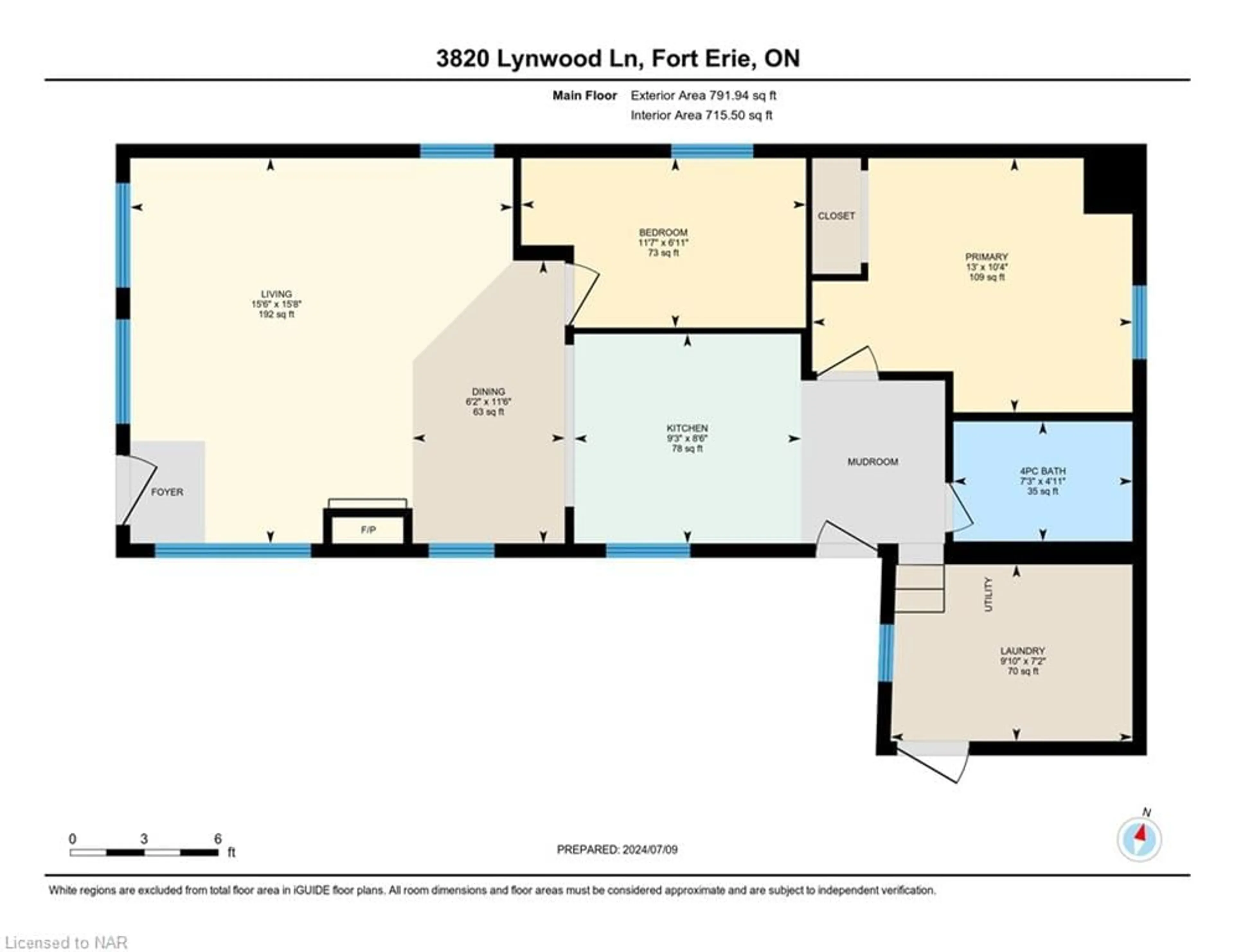 Floor plan for 3820 Lynwood Lane, Fort Erie Ontario L0S 1B0