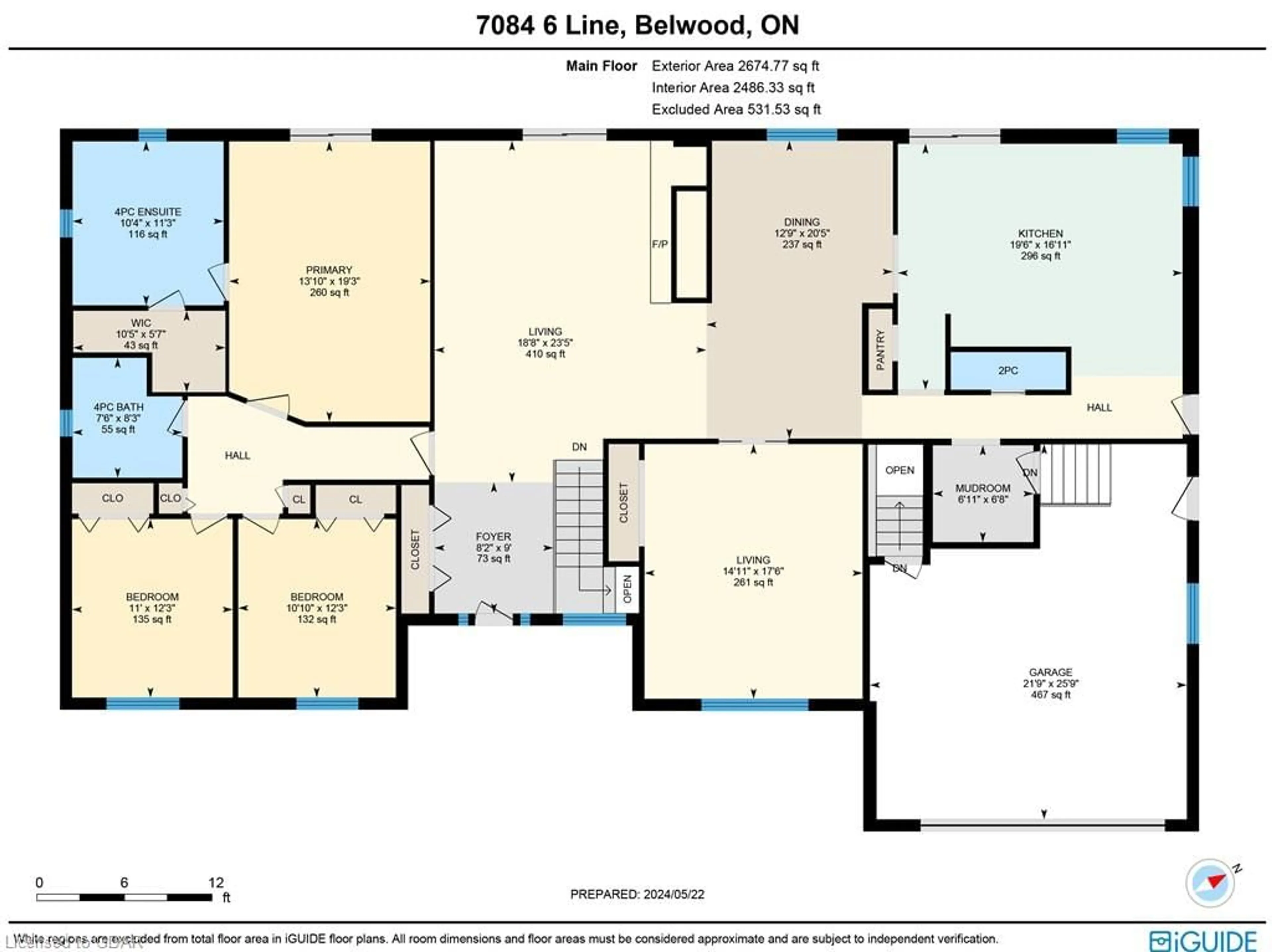Floor plan for 7084 Sixth Line, Belwood Ontario N0B 1J0
