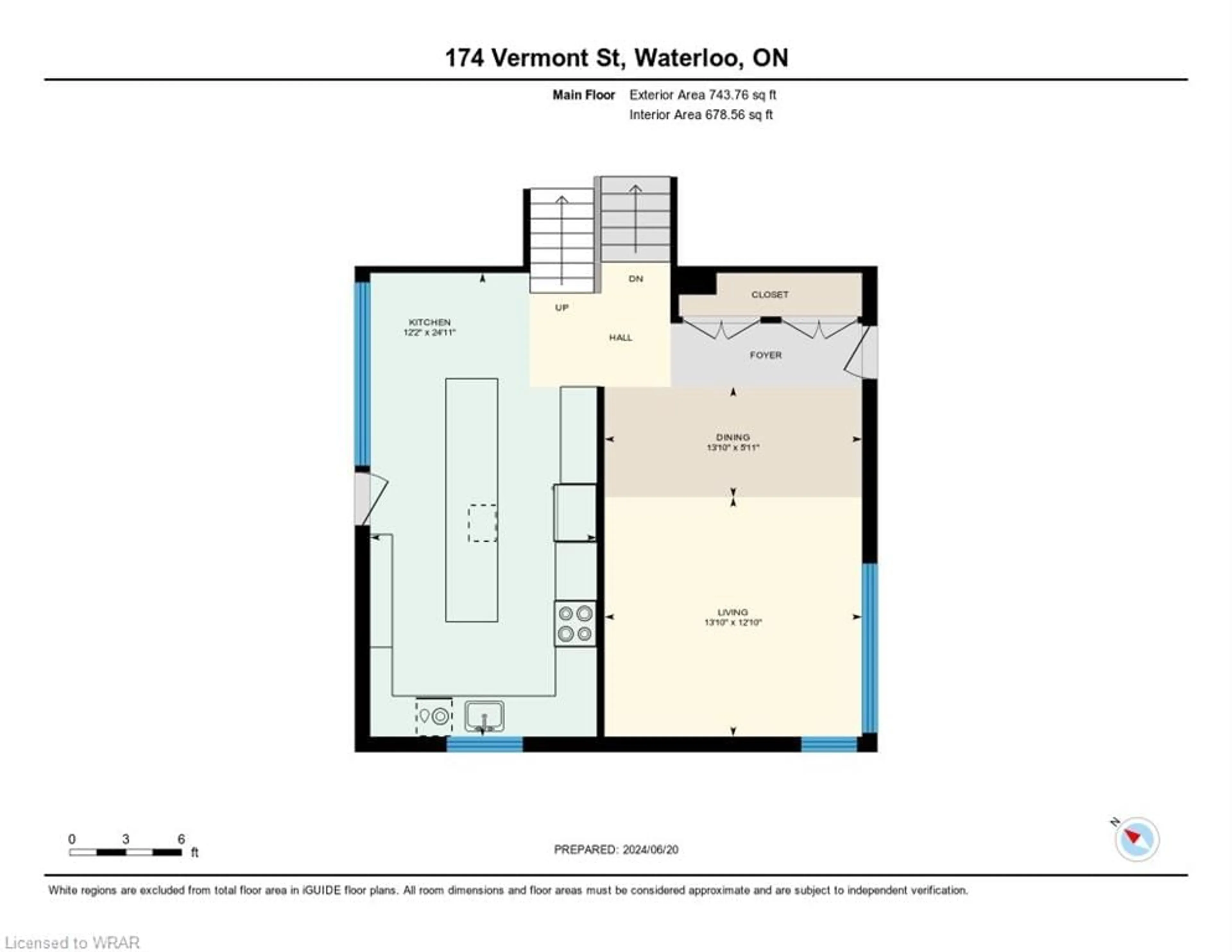 Floor plan for 174 Vermont St, Waterloo Ontario N2J 2M8