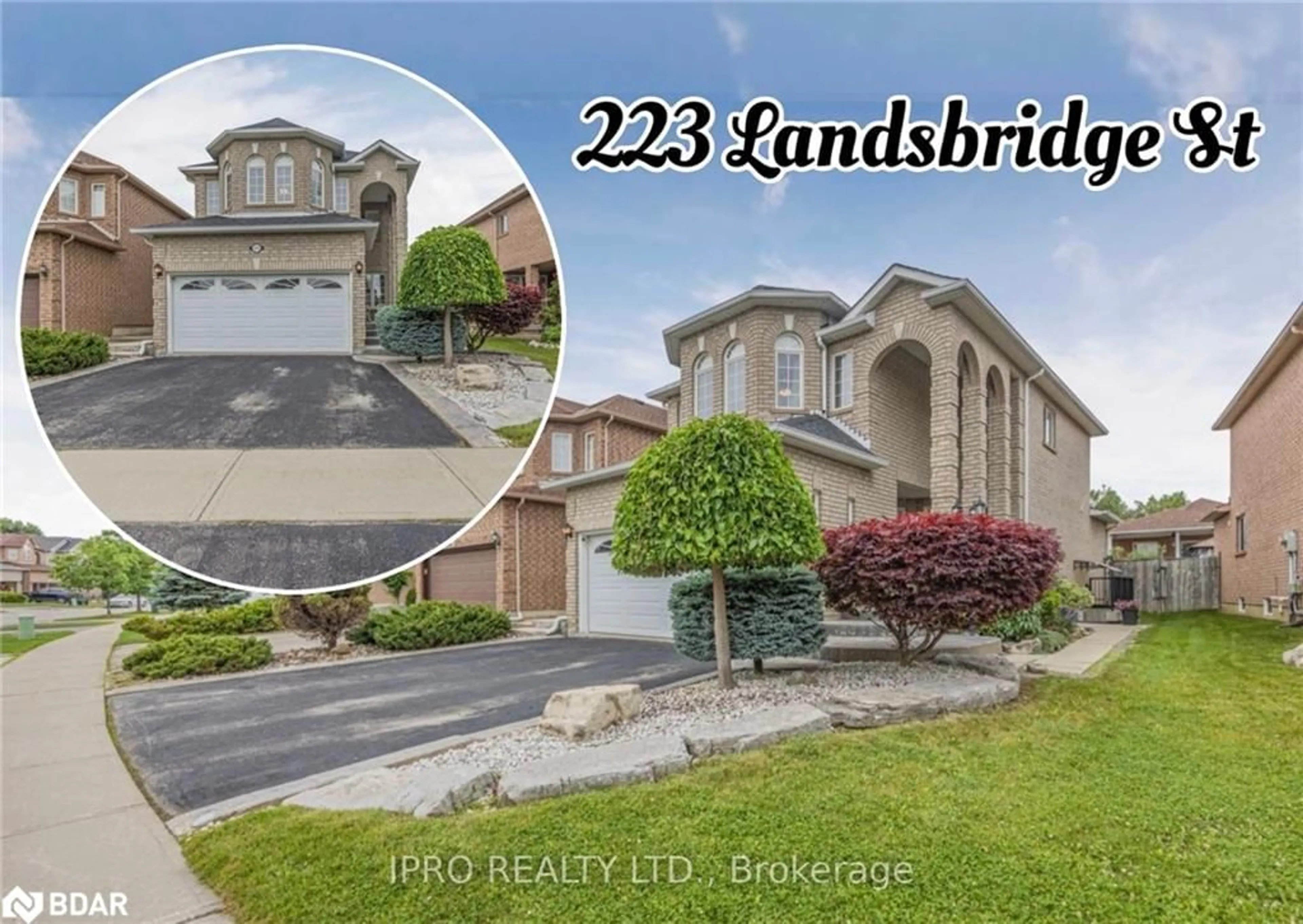 Frontside or backside of a home for 223 Landsbridge St, Bolton Ontario L7E 2J6