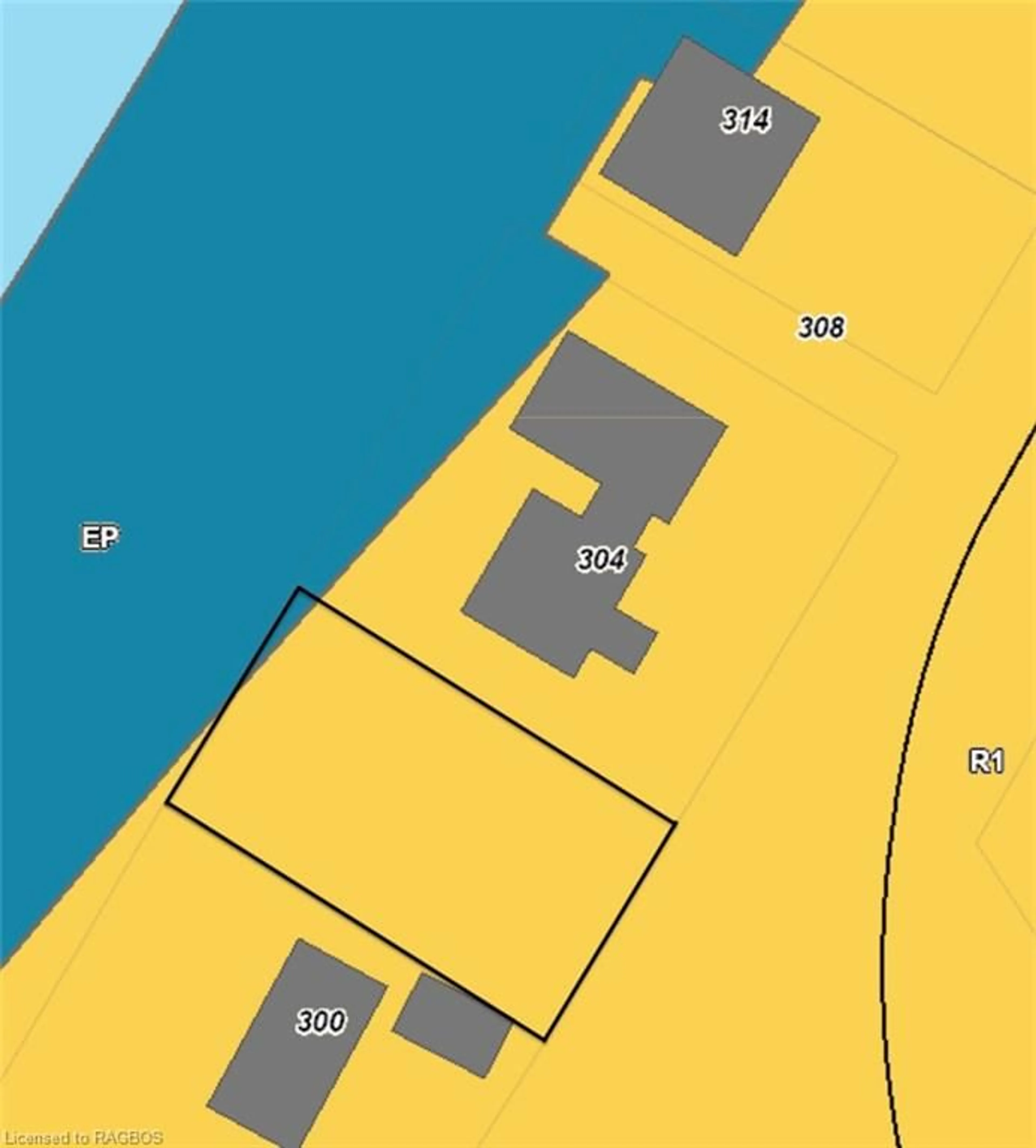 Picture of a map for LOT 2 Blanchfield Rd, Southampton Ontario N0H 2L0