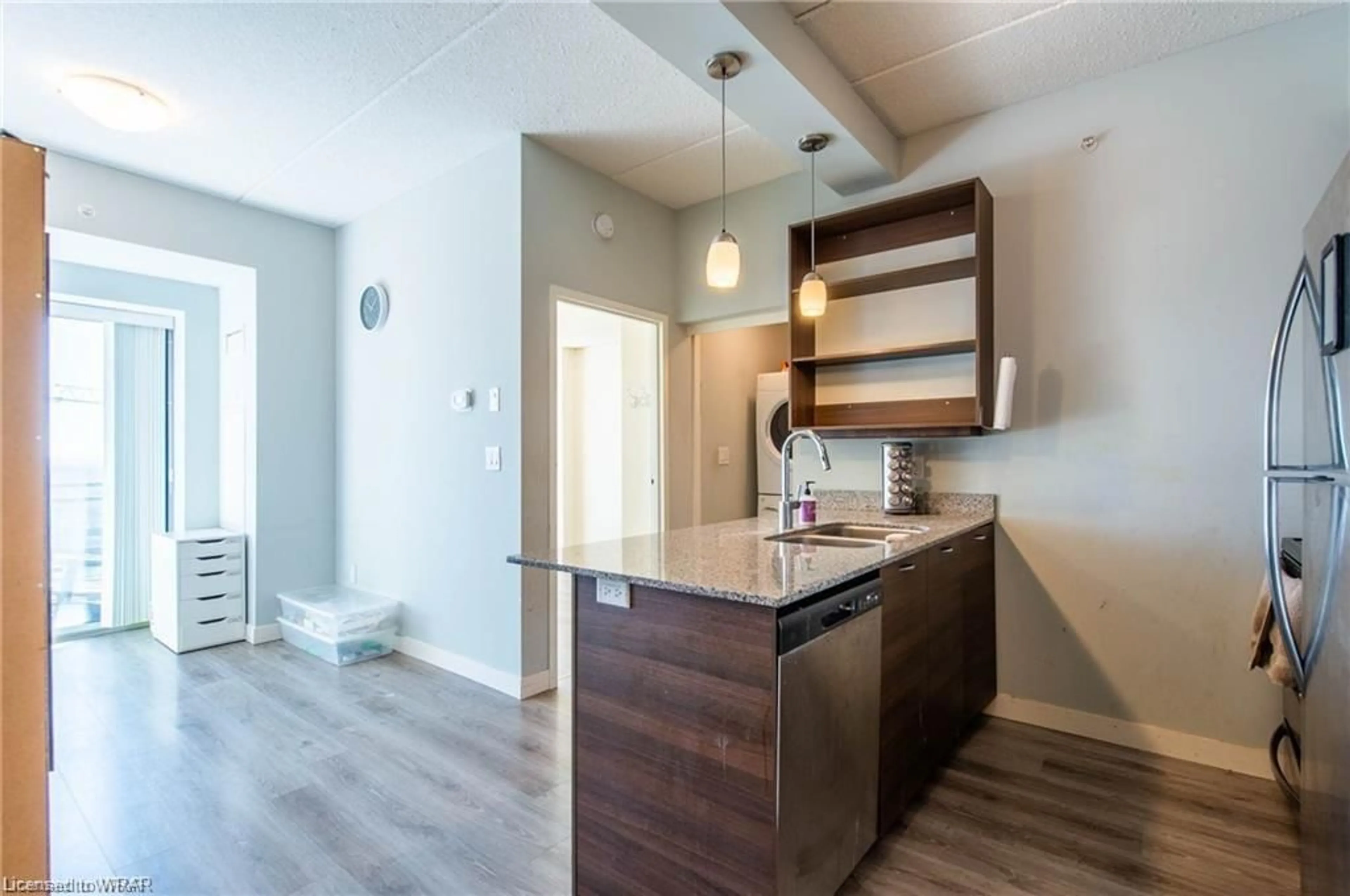 Open concept kitchen for 318 Spruce St #1804, Waterloo Ontario N2L 3M6