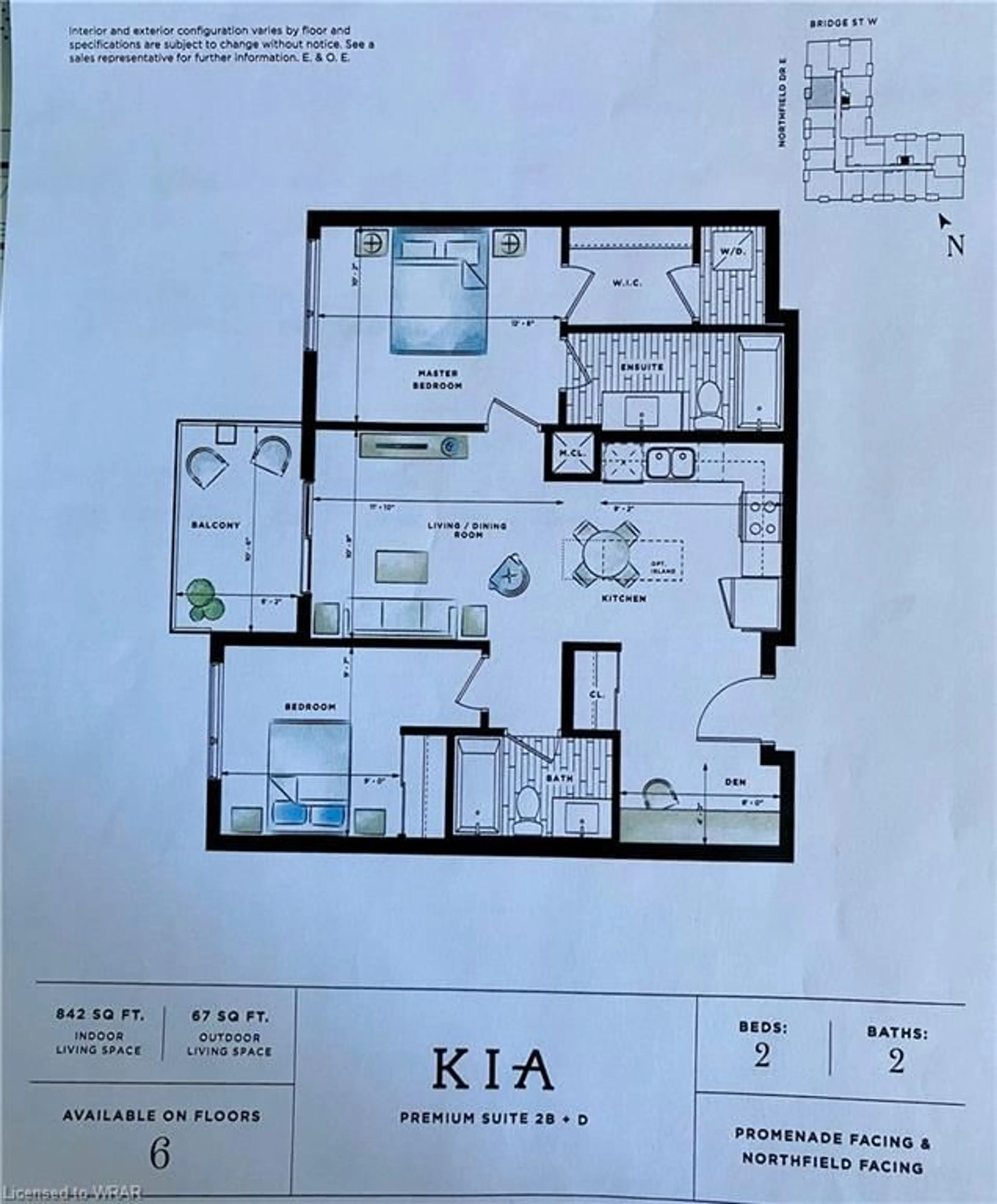 Floor plan for 251 Northfield Dr #620, Waterloo Ontario N2K 0G9