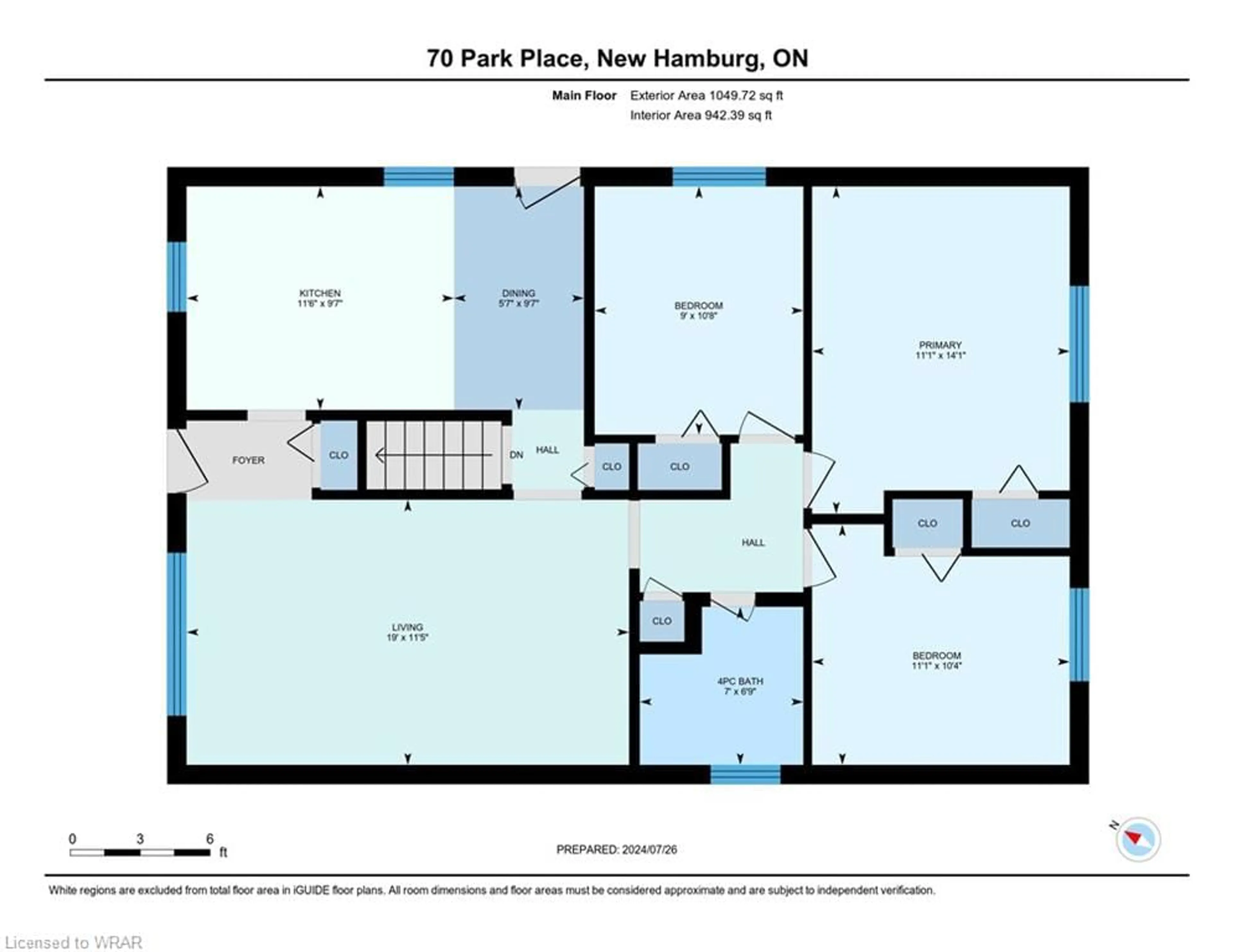 Floor plan for 70 Park Pl, New Hamburg Ontario N3A 1W3