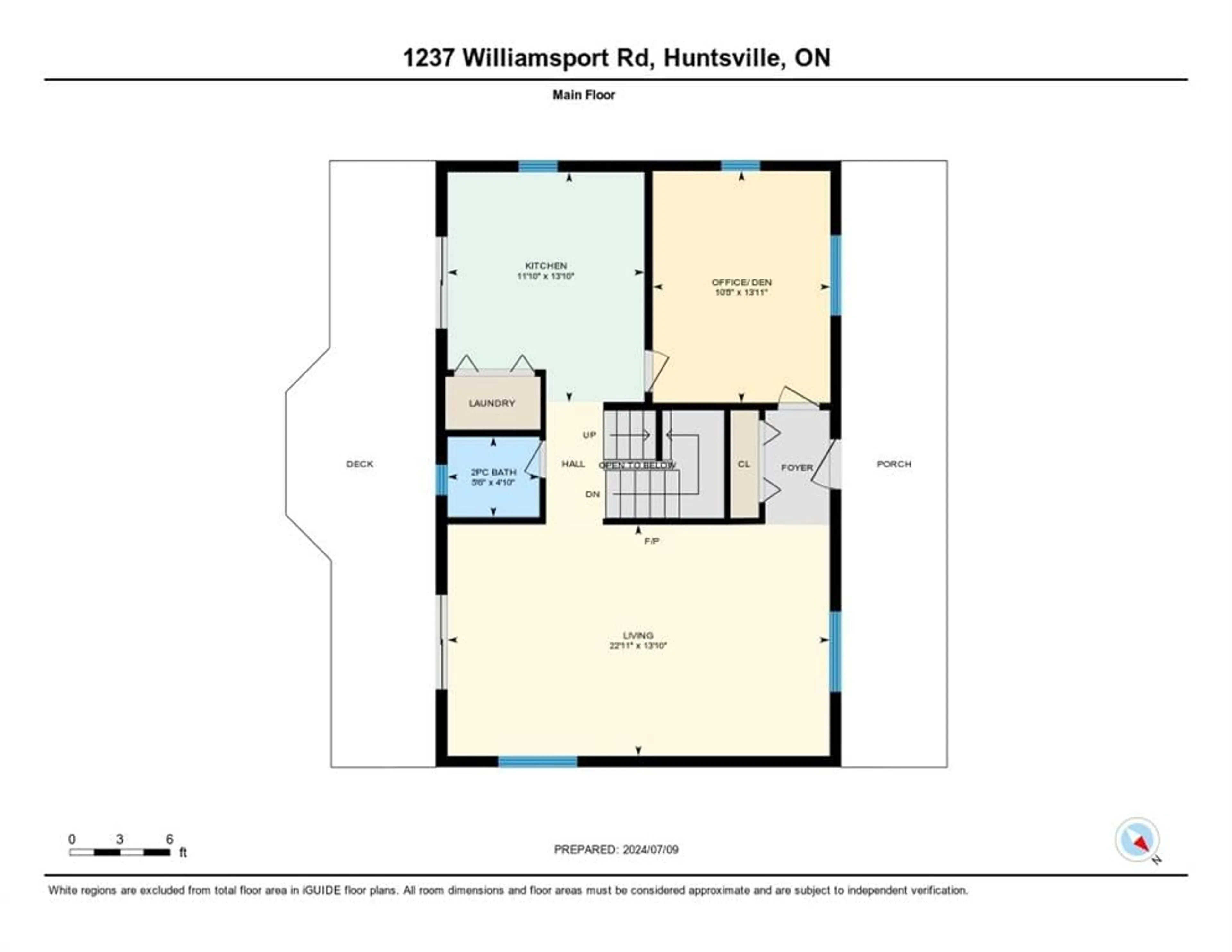 Floor plan for 1237 Williamsport Rd, Huntsville Ontario P1H 2J4