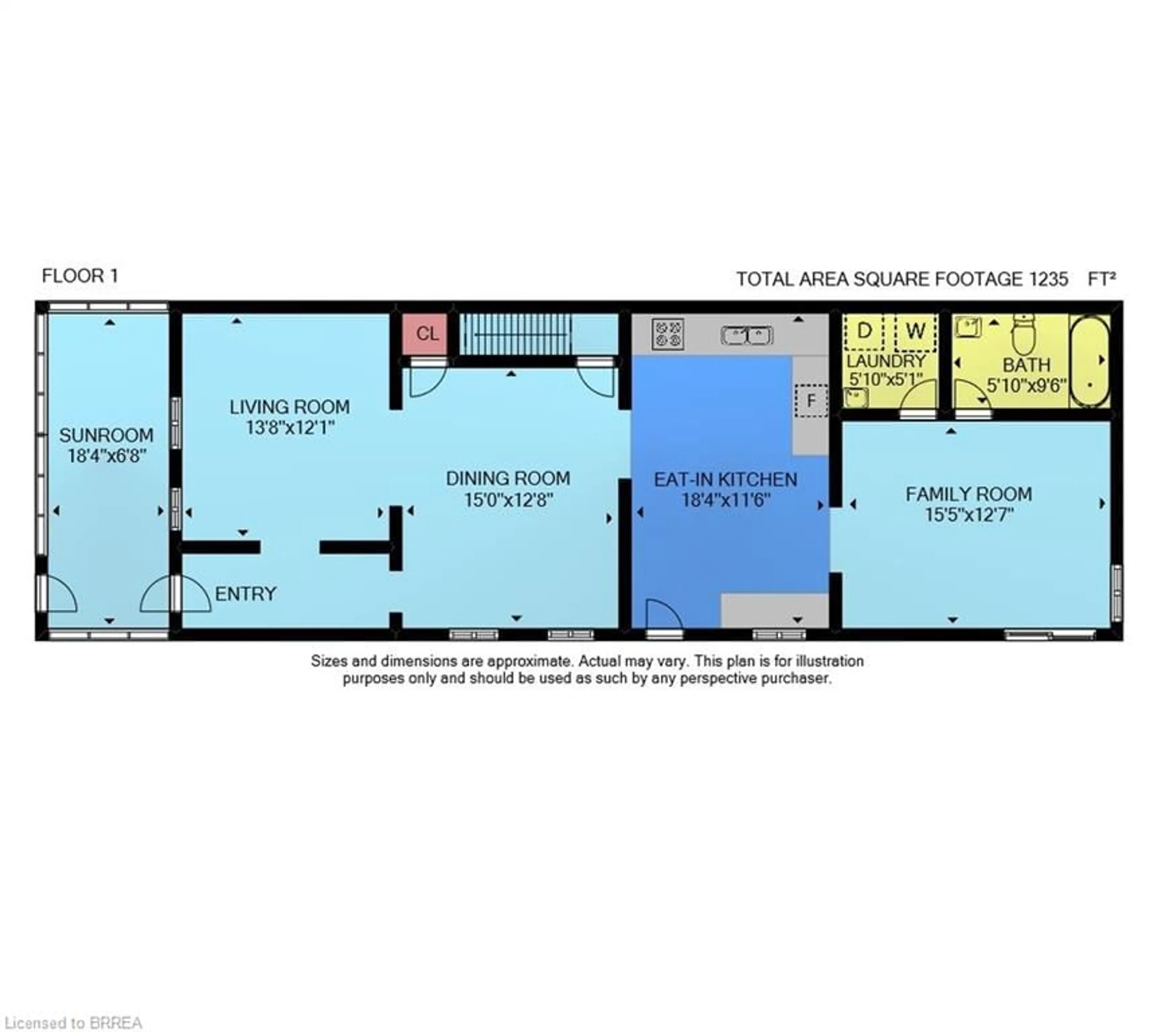 Floor plan for 13 Philip St, Brantford Ontario N3T 3V1