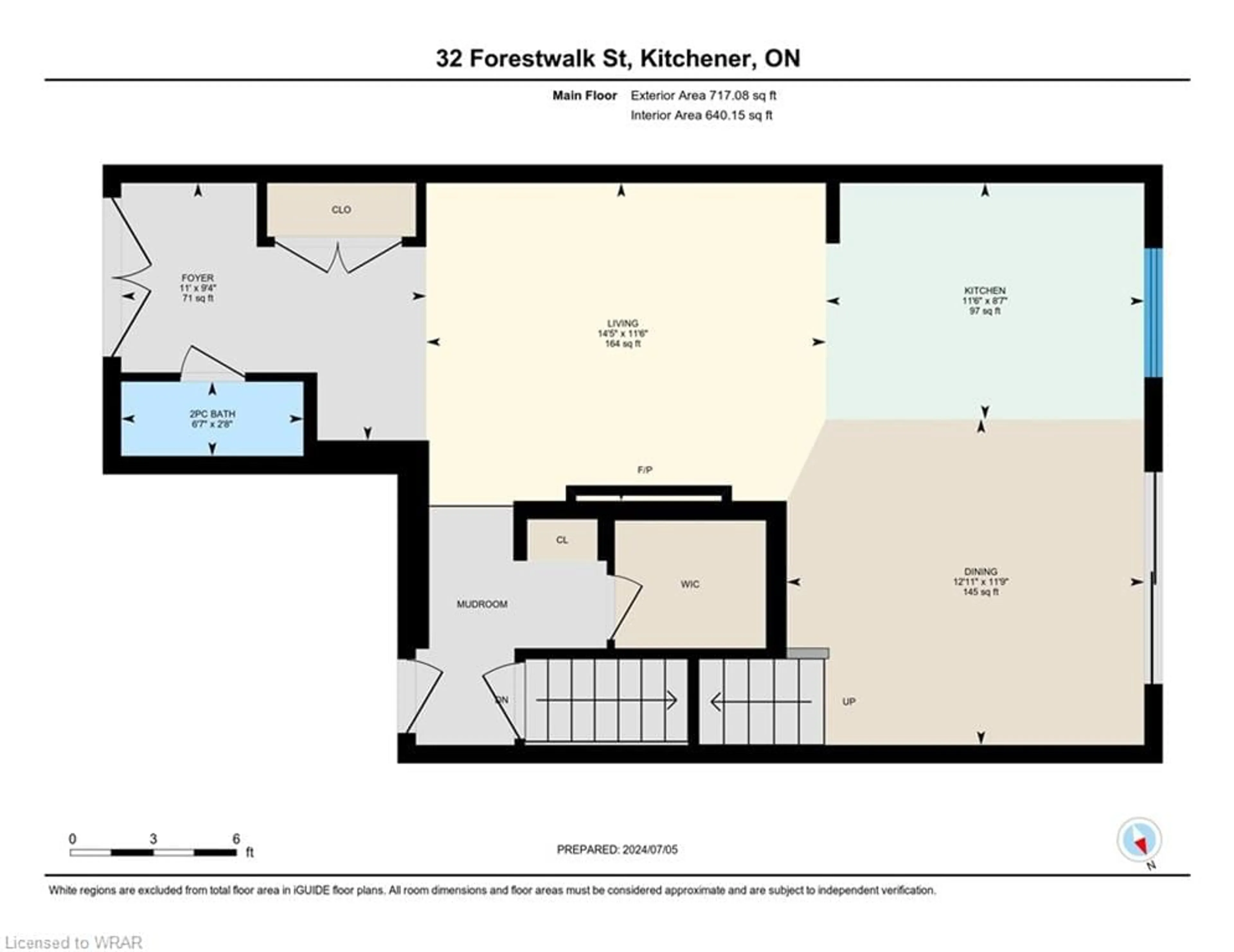 Floor plan for 32 Forestwalk St, Kitchener Ontario N2R 0S2