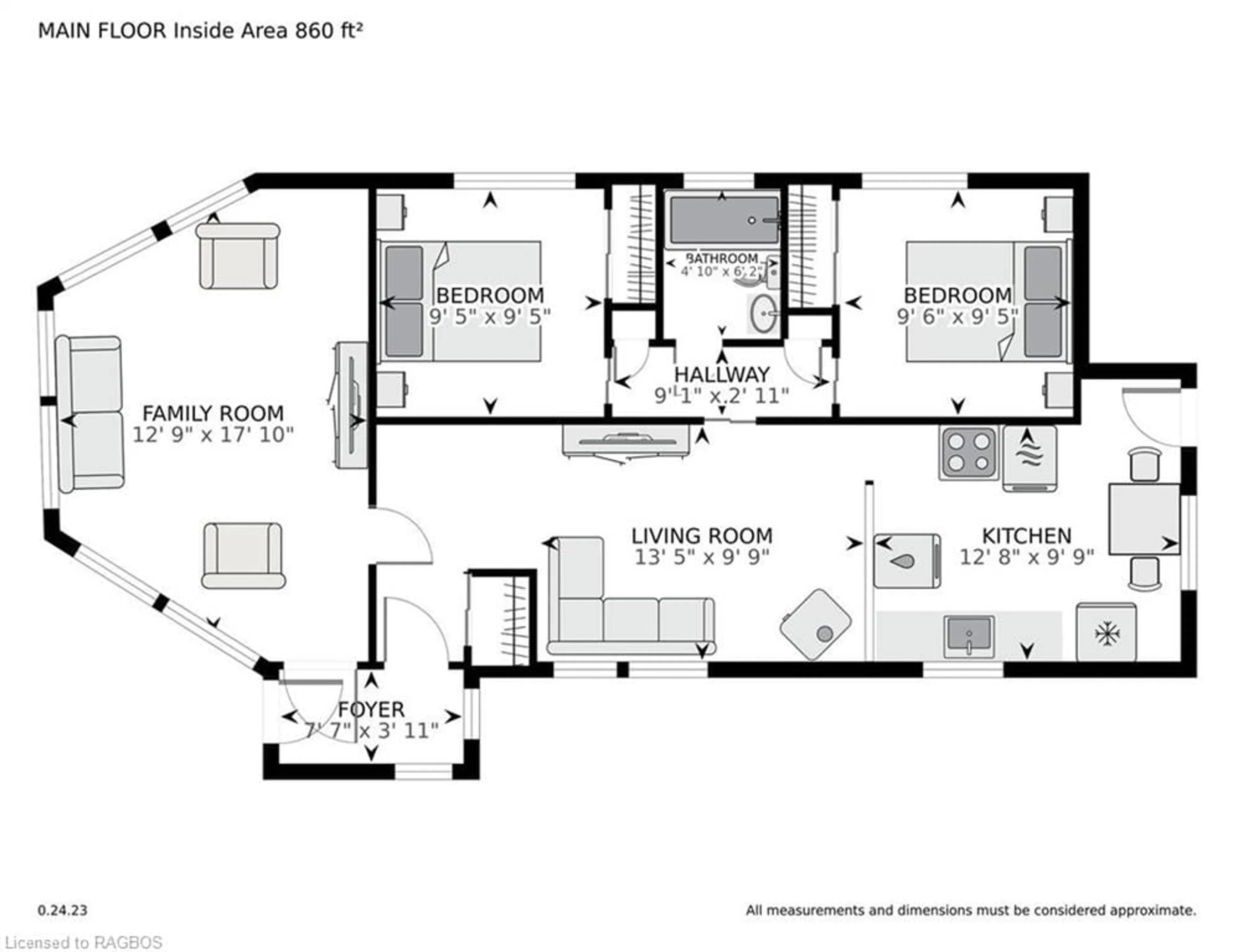 Floor plan for 312 Main St, Sauble Beach Ontario N0H 2G0