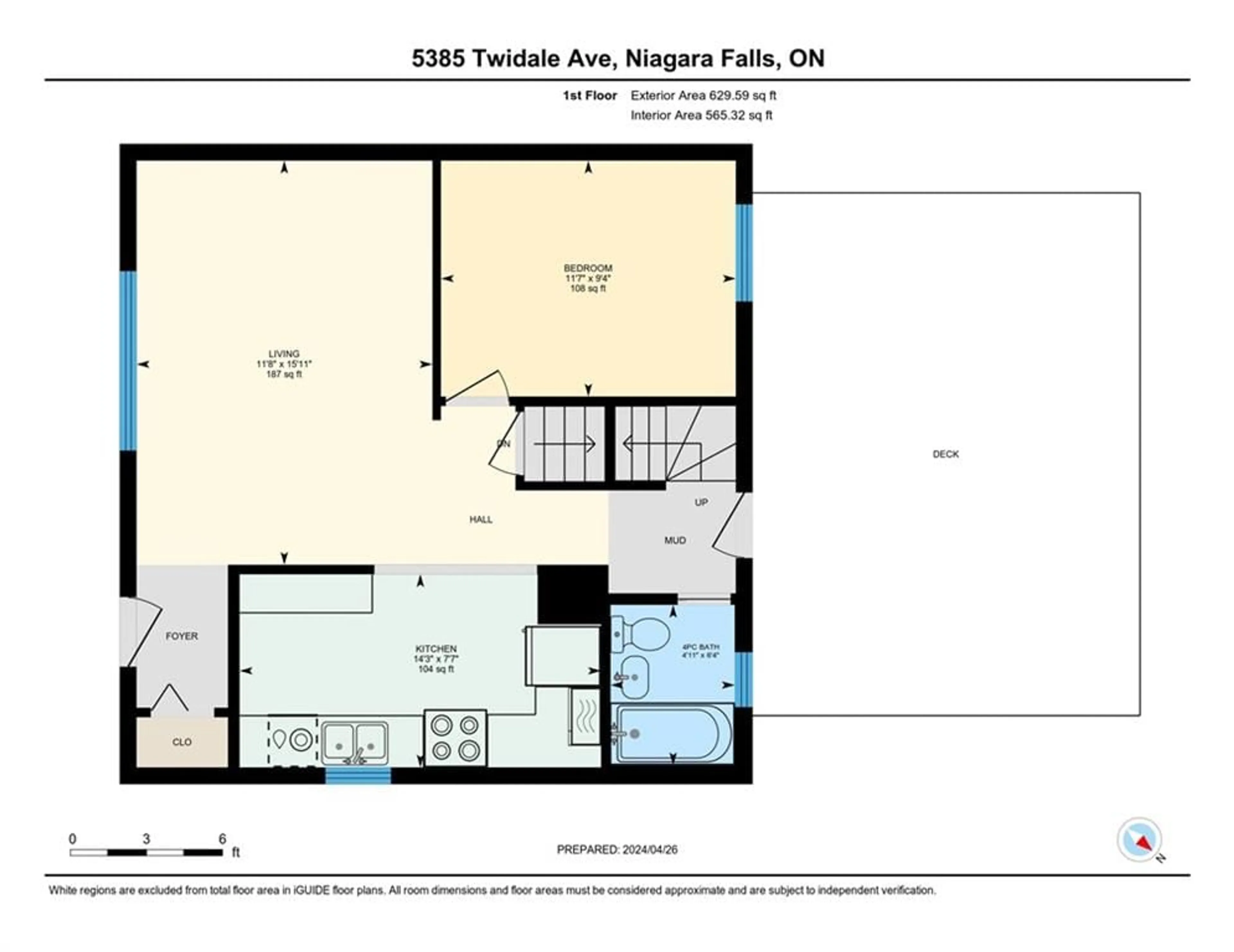 Floor plan for 5385 Twidale St, Niagara Falls Ontario L2E 4Y6