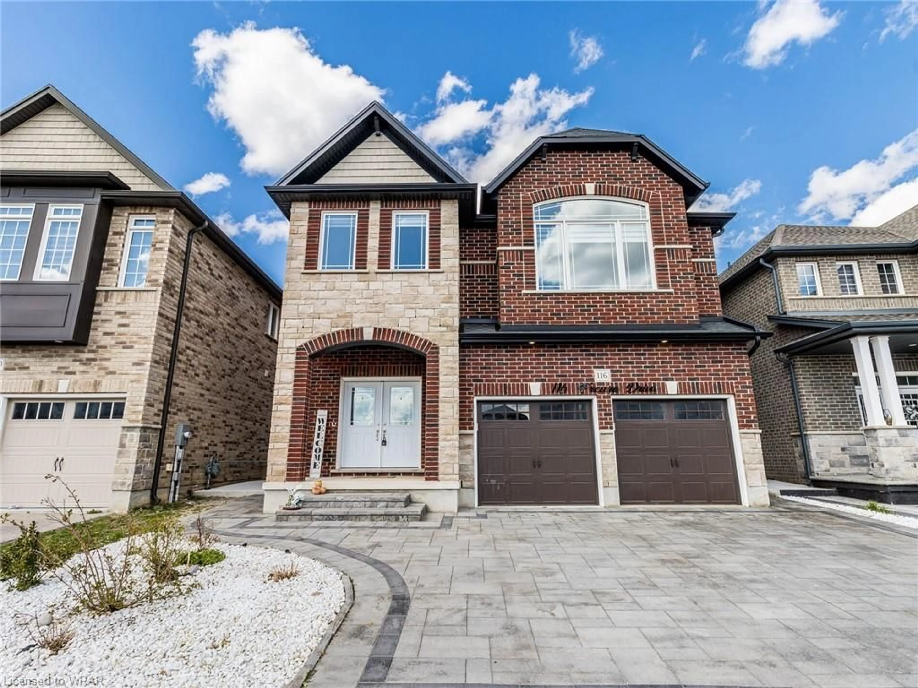 Home with brick exterior material for 116 Freure Dr, Cambridge Ontario N1S 0B4