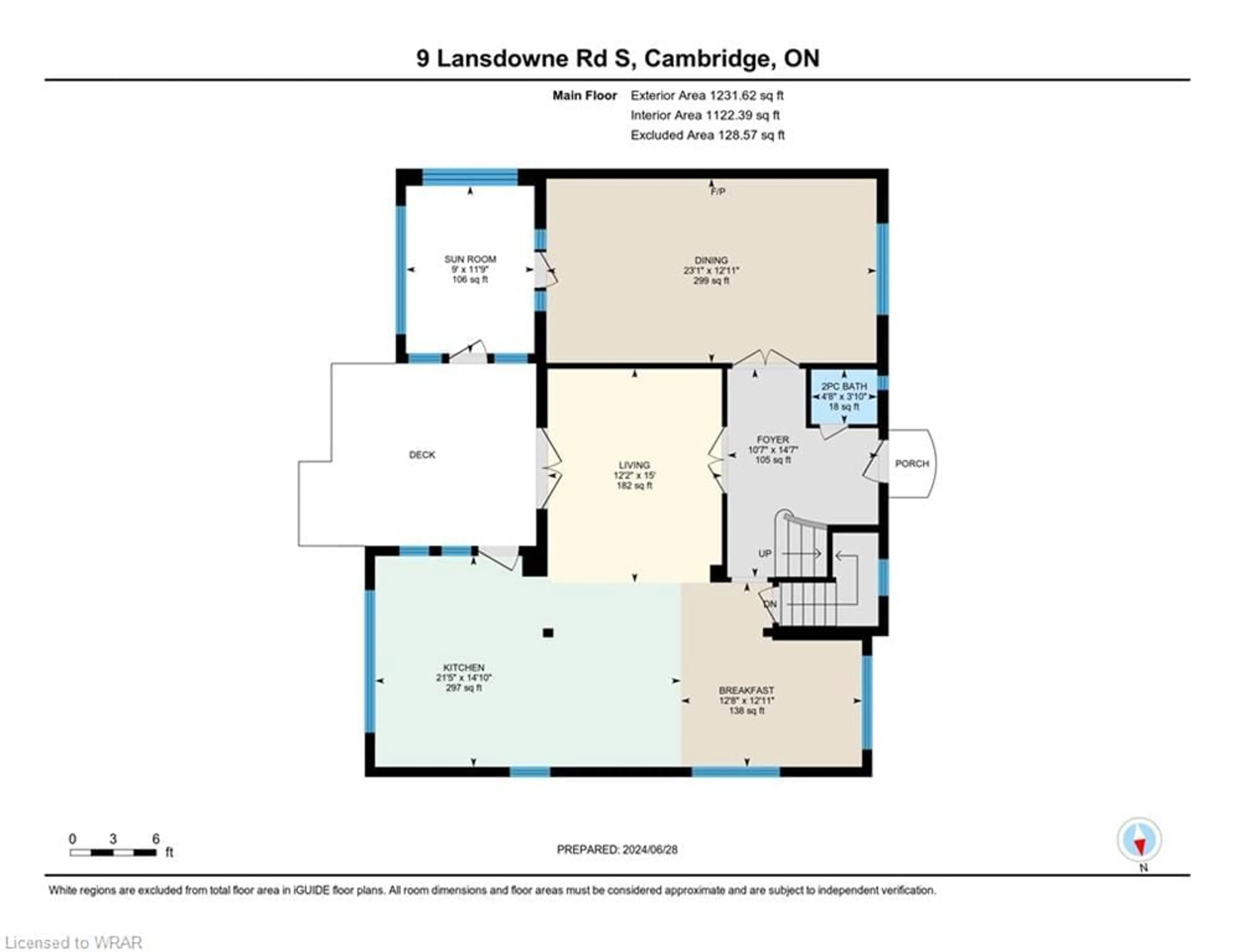 Floor plan for 9 Lansdowne Rd, Cambridge Ontario N1S 2T2