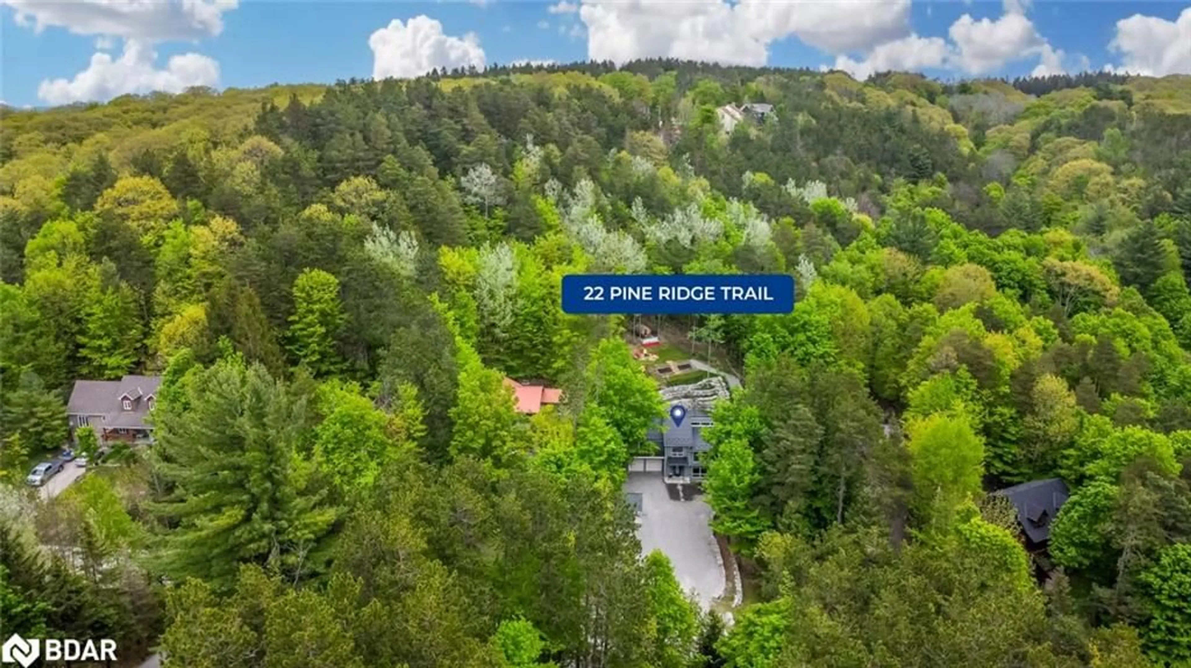 Street view for 22 Pine Ridge Trail, Oro-Medonte Ontario L4M 4Y8