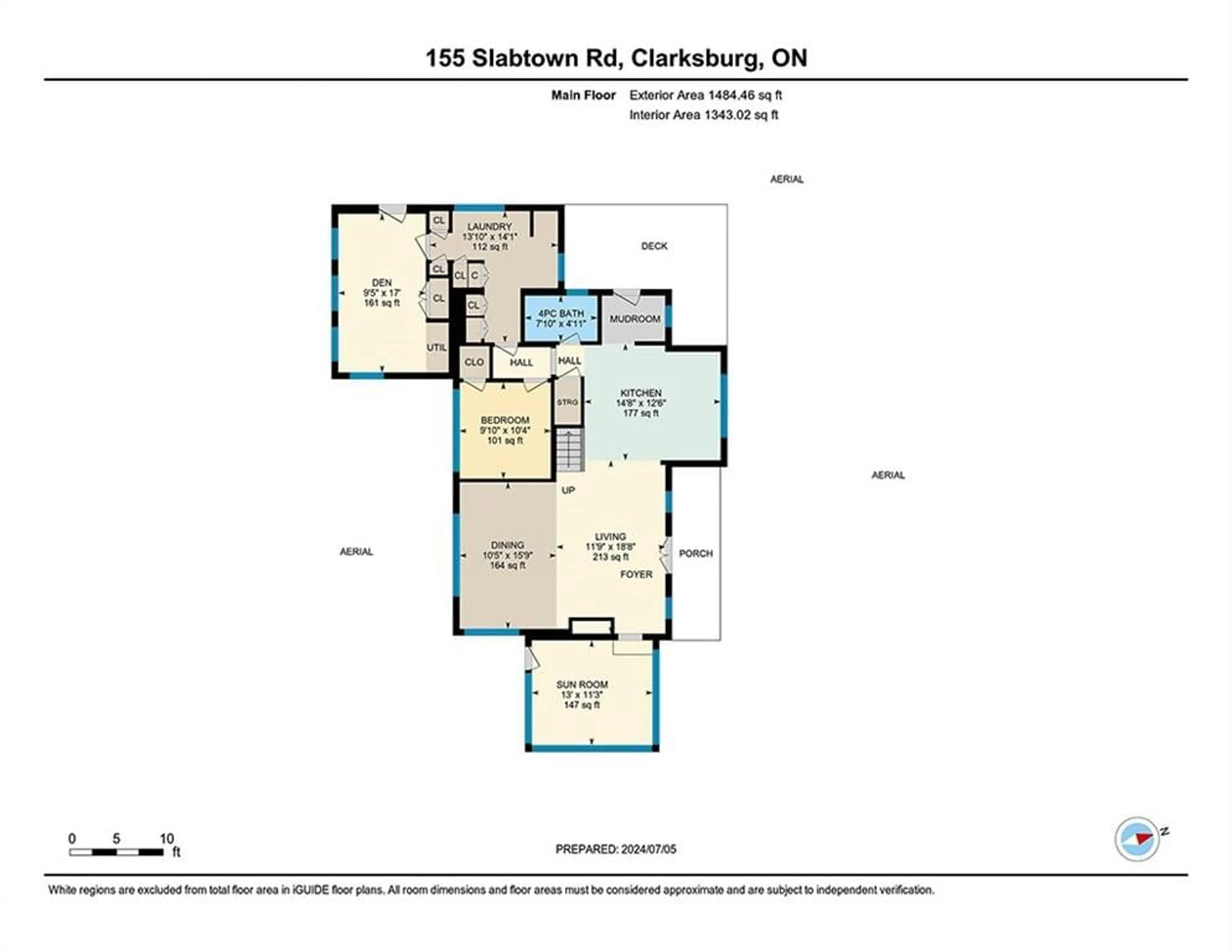 Floor plan for 155 Slabtown Rd, Clarksburg Ontario N0H 1J0