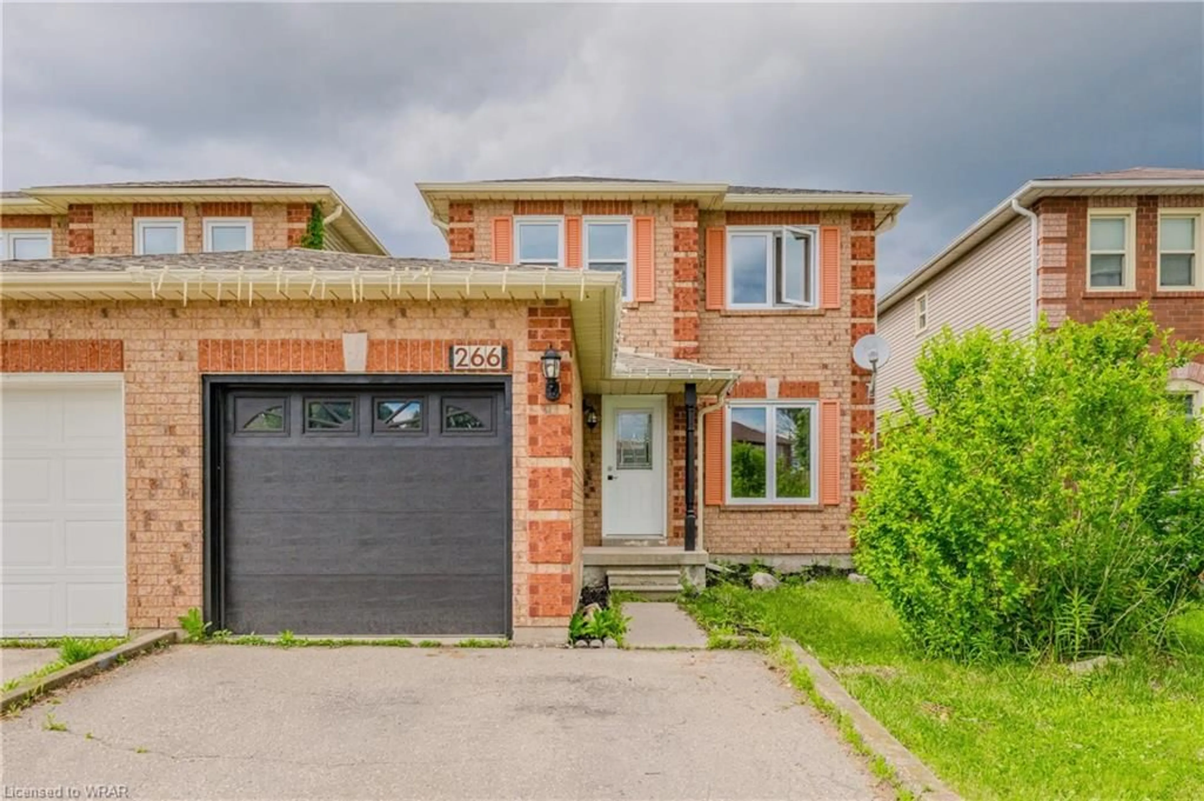 Home with brick exterior material for 266 Langlaw Dr, Cambridge Ontario N1P 1B7