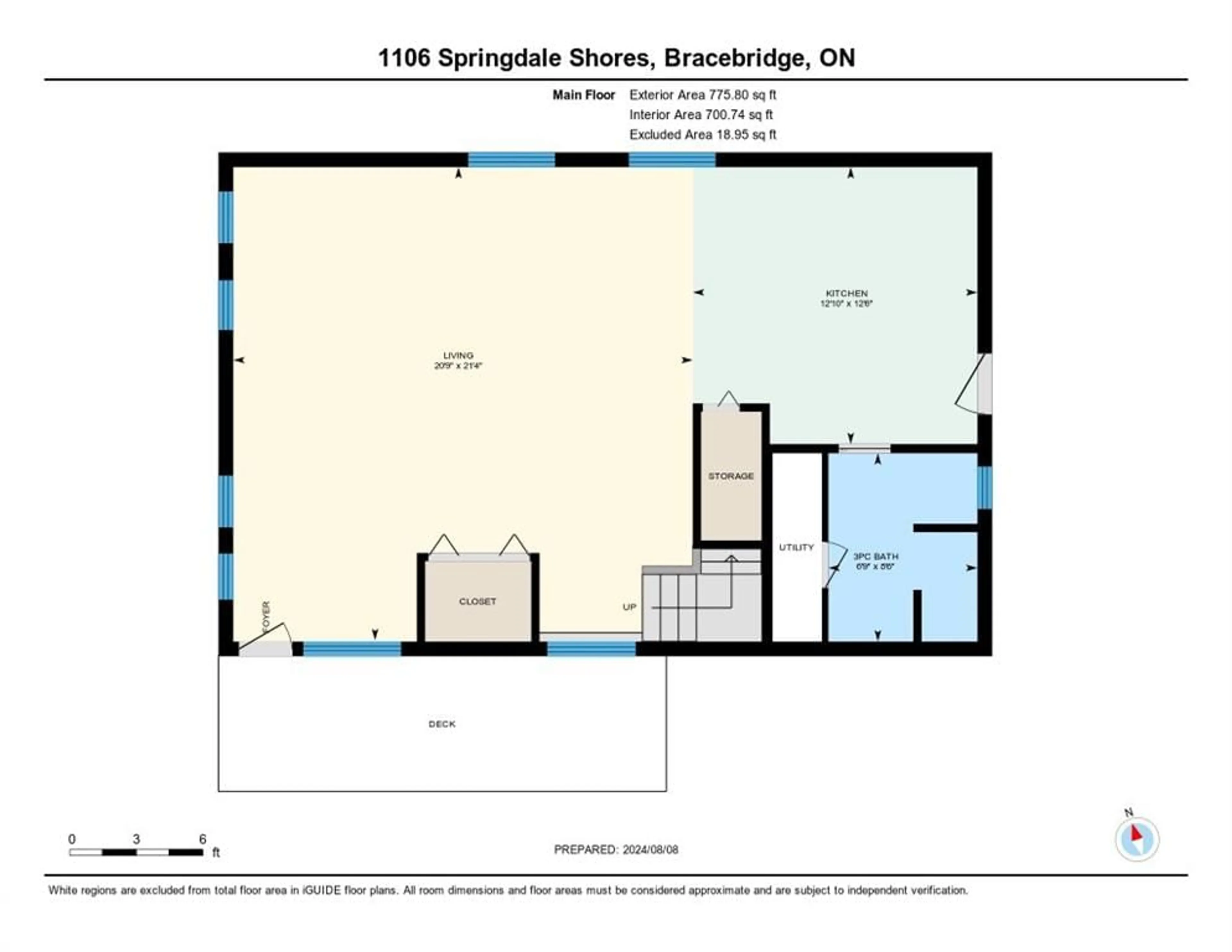 Floor plan for 1106 Springdale Shores, Bracebridge Ontario P1L 1W9