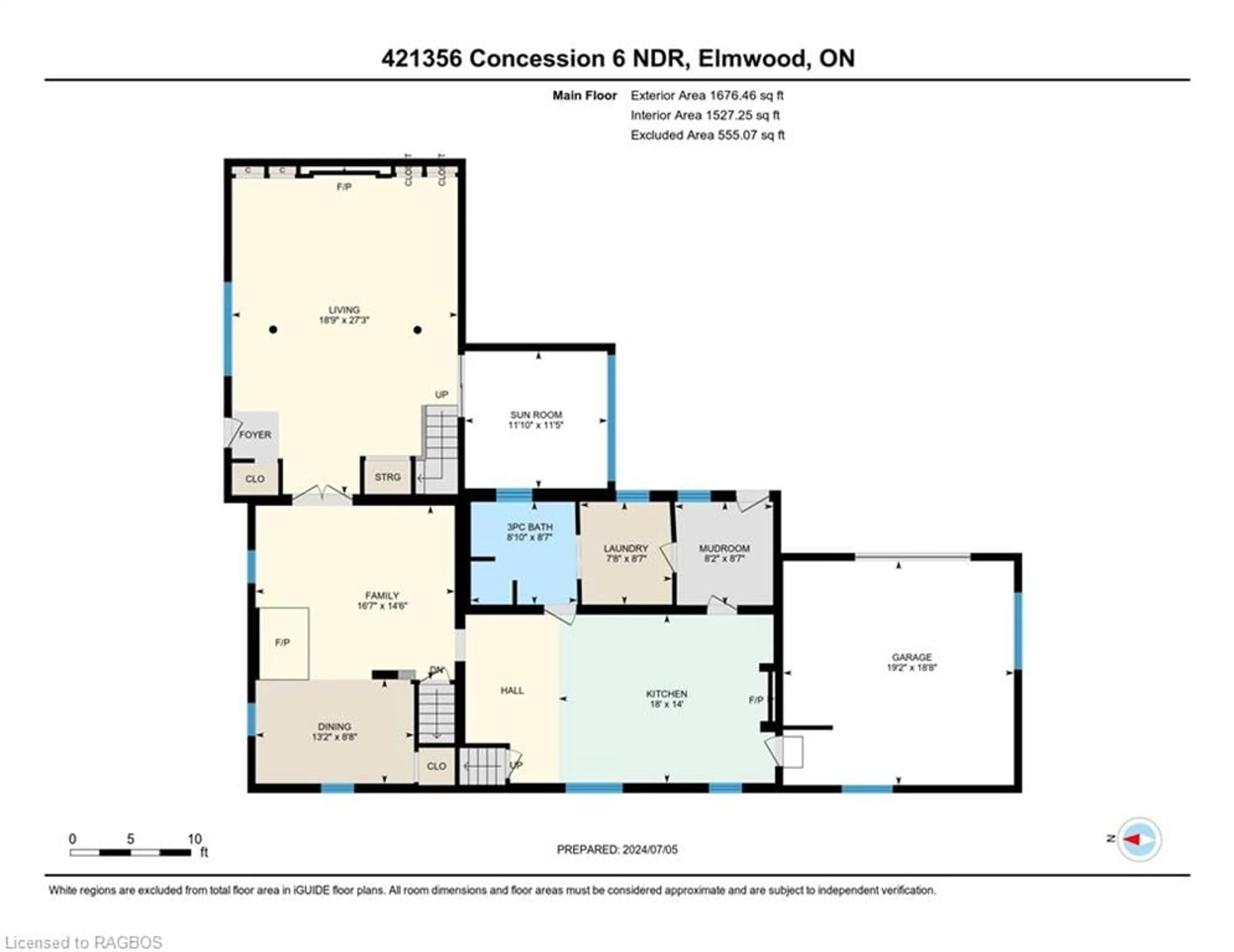 Floor plan for 421356 Concession 6 Ndr, West Grey Ontario N0G 1S0