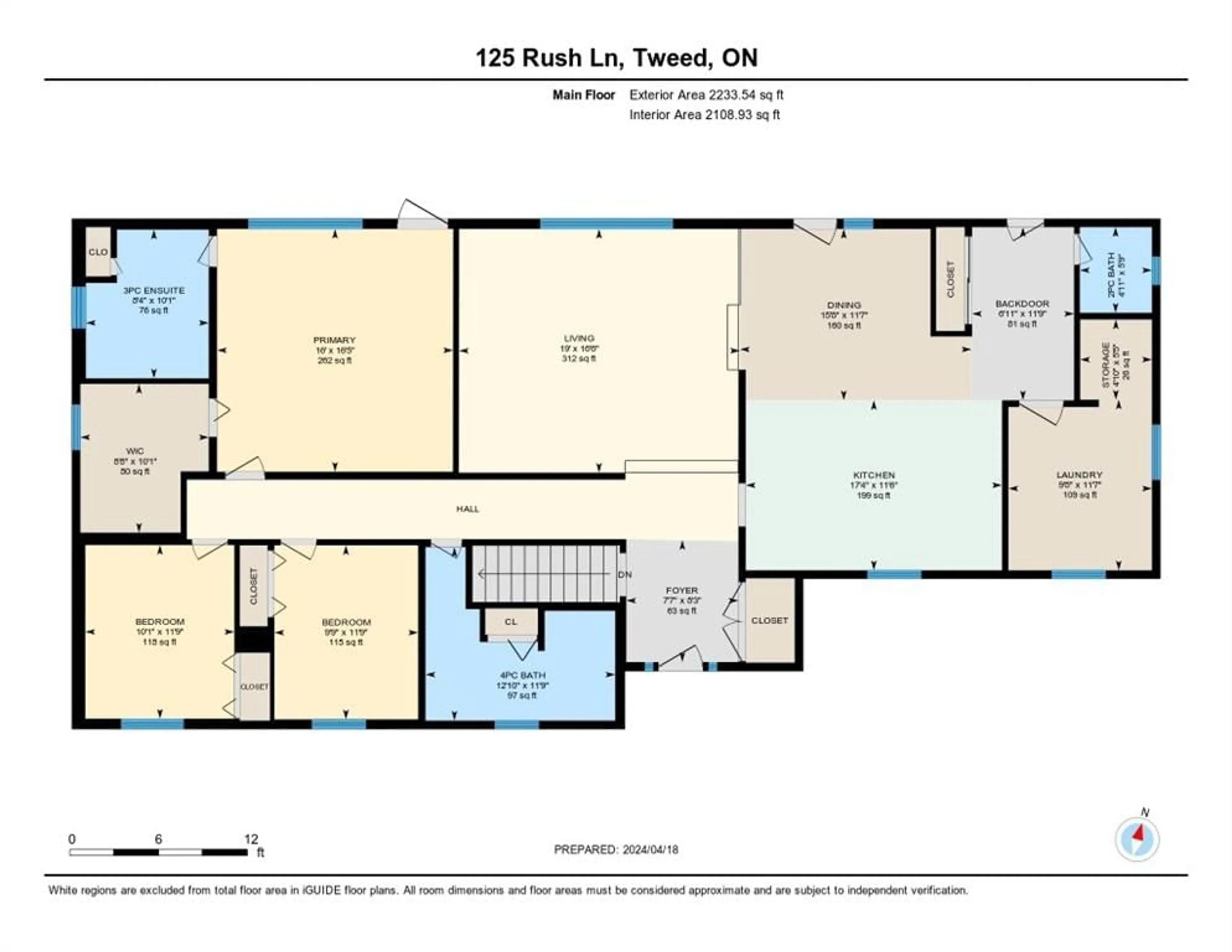 Floor plan for 125 Rush Lane, Tweed Ontario K0K 3J0