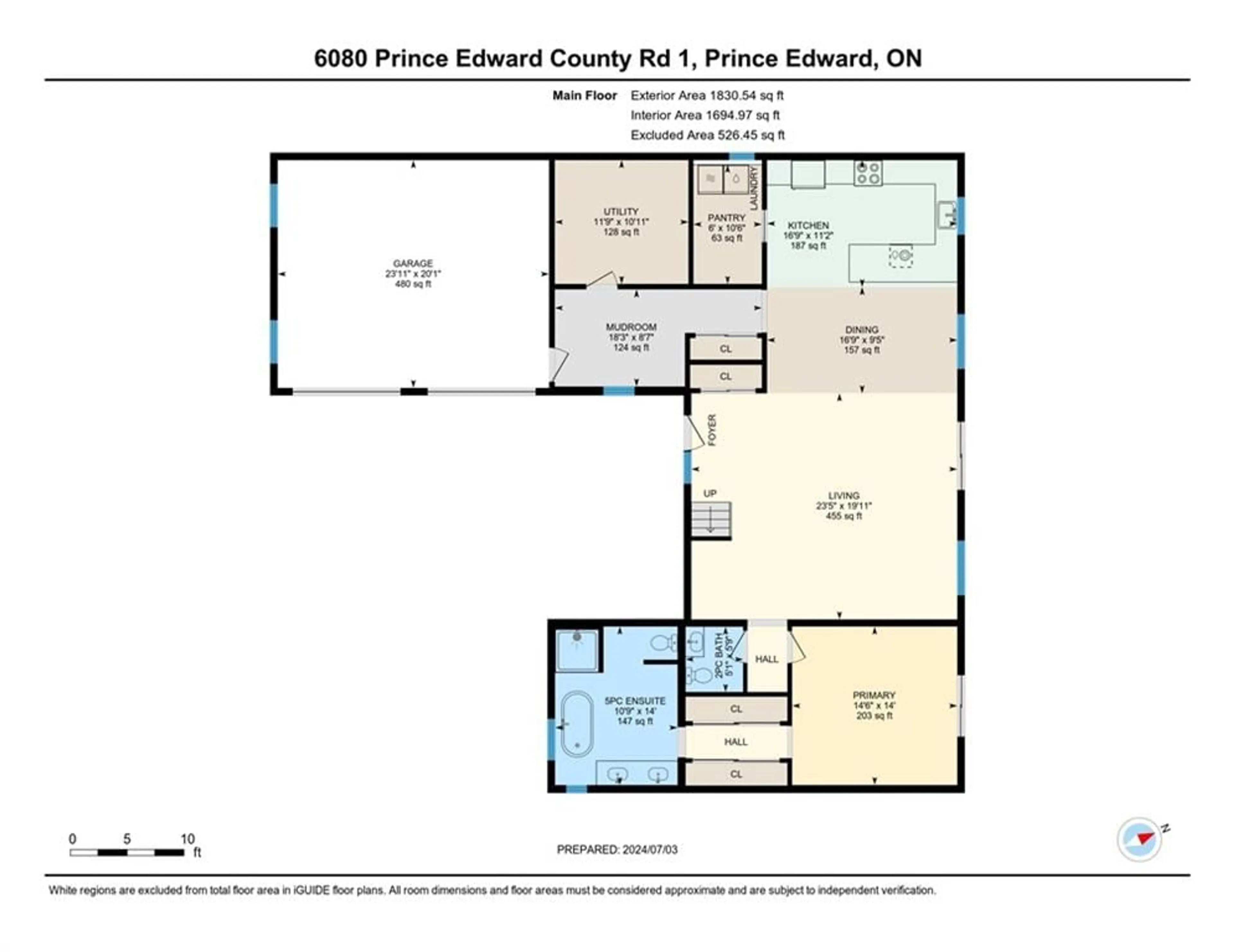 Floor plan for 6080 County Road 1, Prince Edward Ontario K0K 1T0