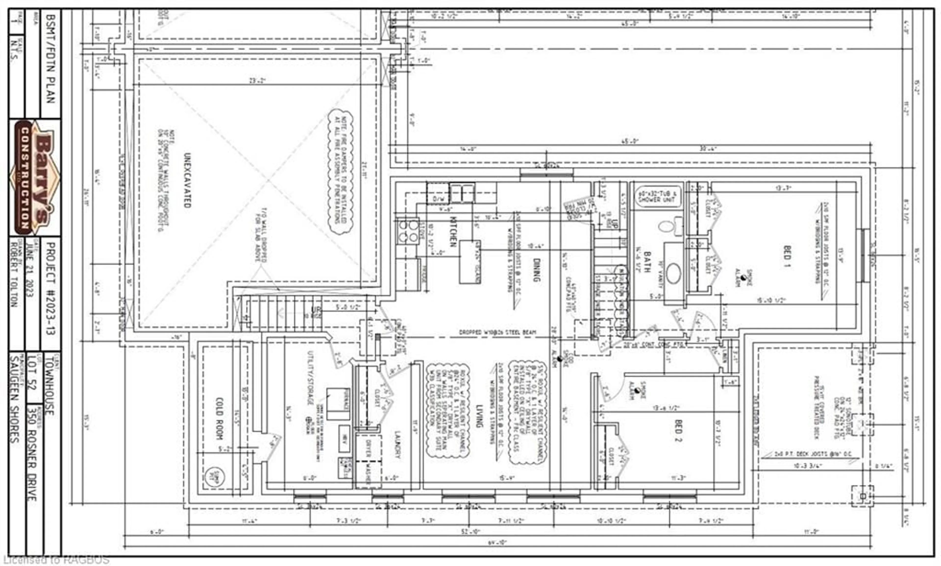 Floor plan for 350 Rosner Dr, Port Elgin Ontario N0H 2C8