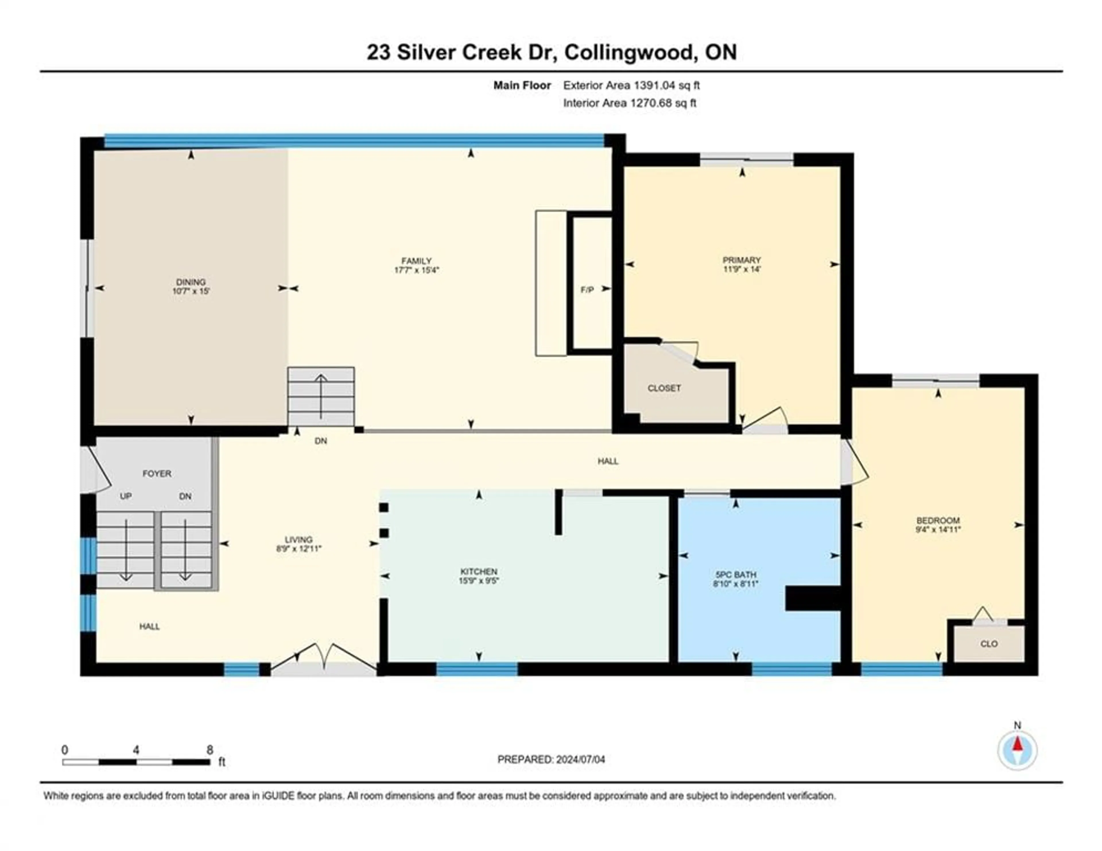 Floor plan for 23 Silver Creek Dr, Collingwood Ontario L9Y 4W8