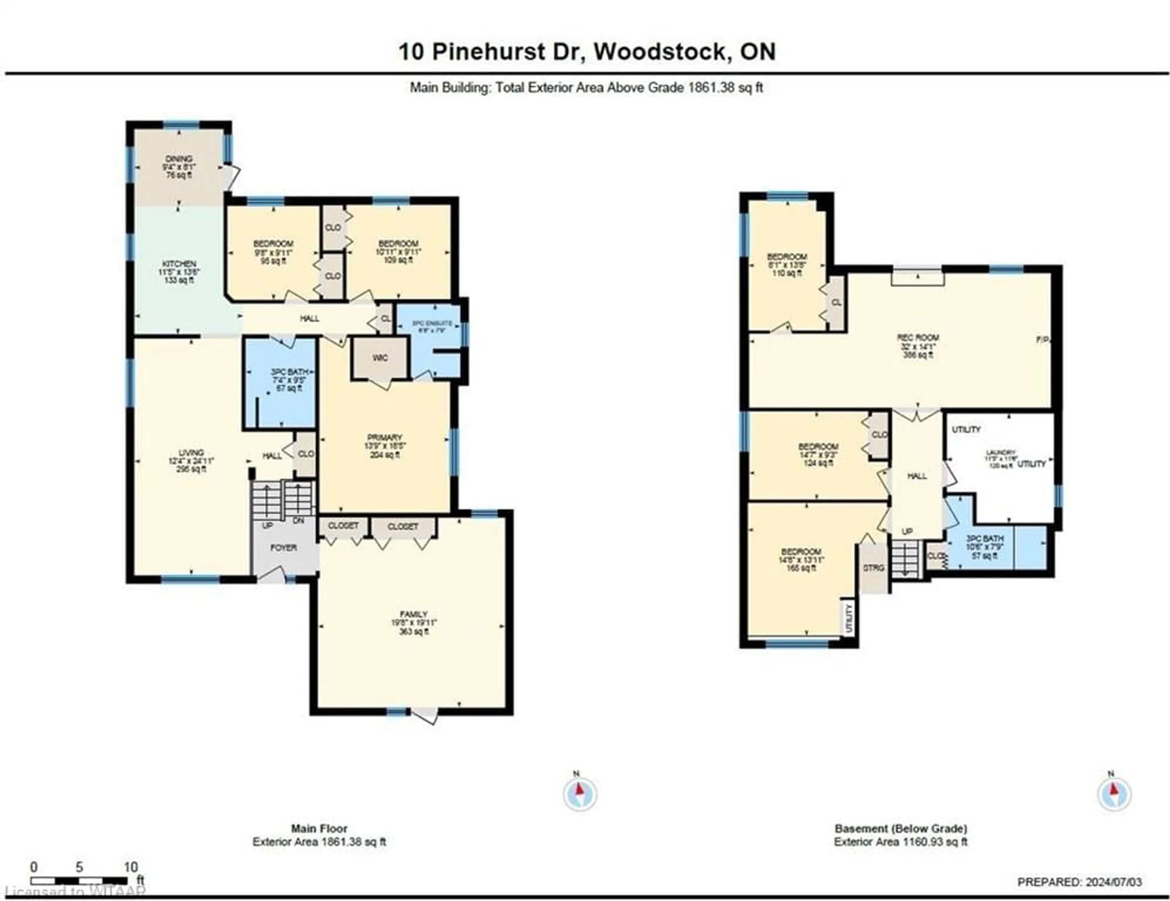 Floor plan for 10 Pinehurst Dr, Woodstock Ontario N4S 8V6