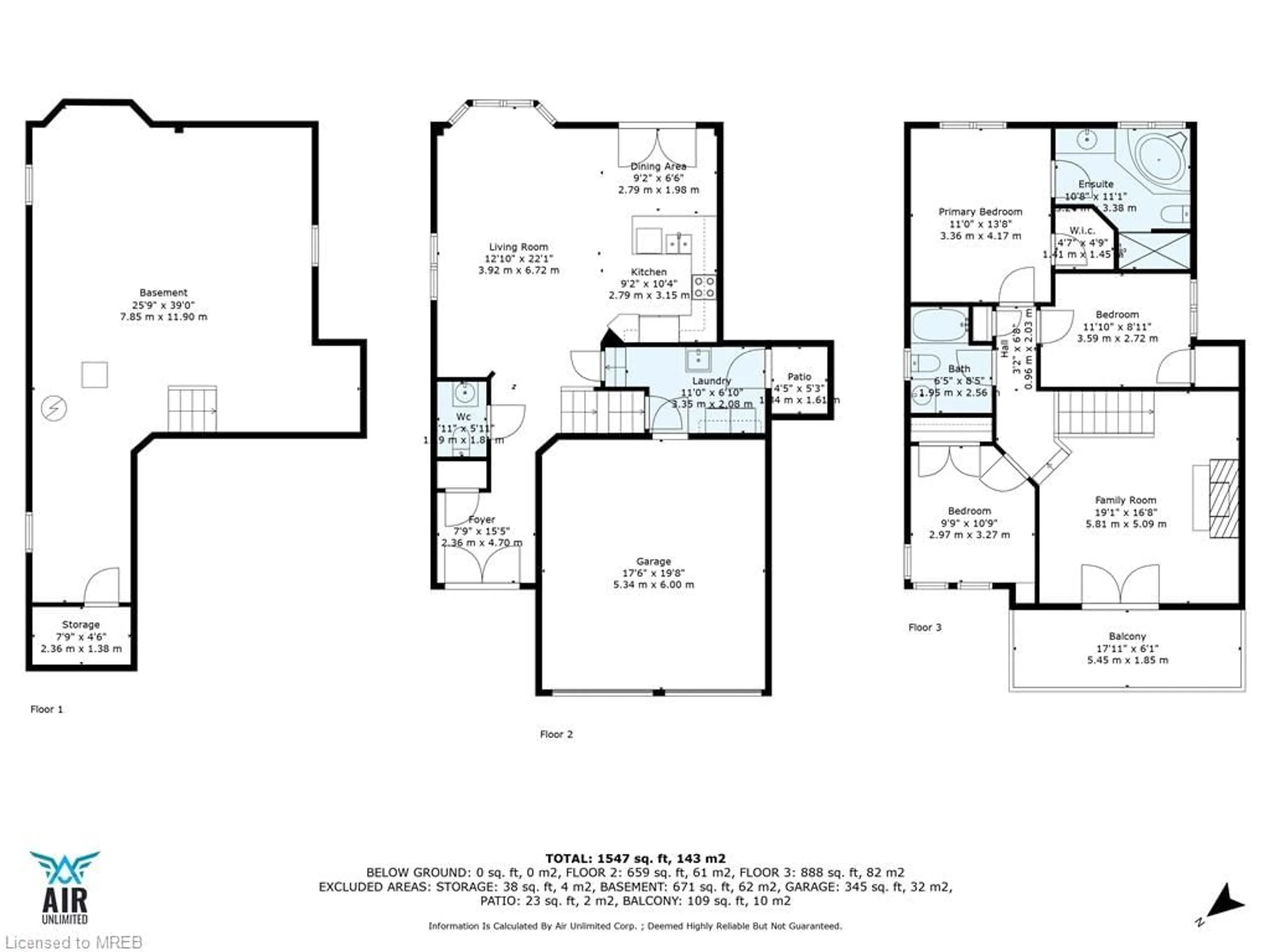 Floor plan for 31 Blue Diamond Dr, Brampton Ontario L6S 6J2