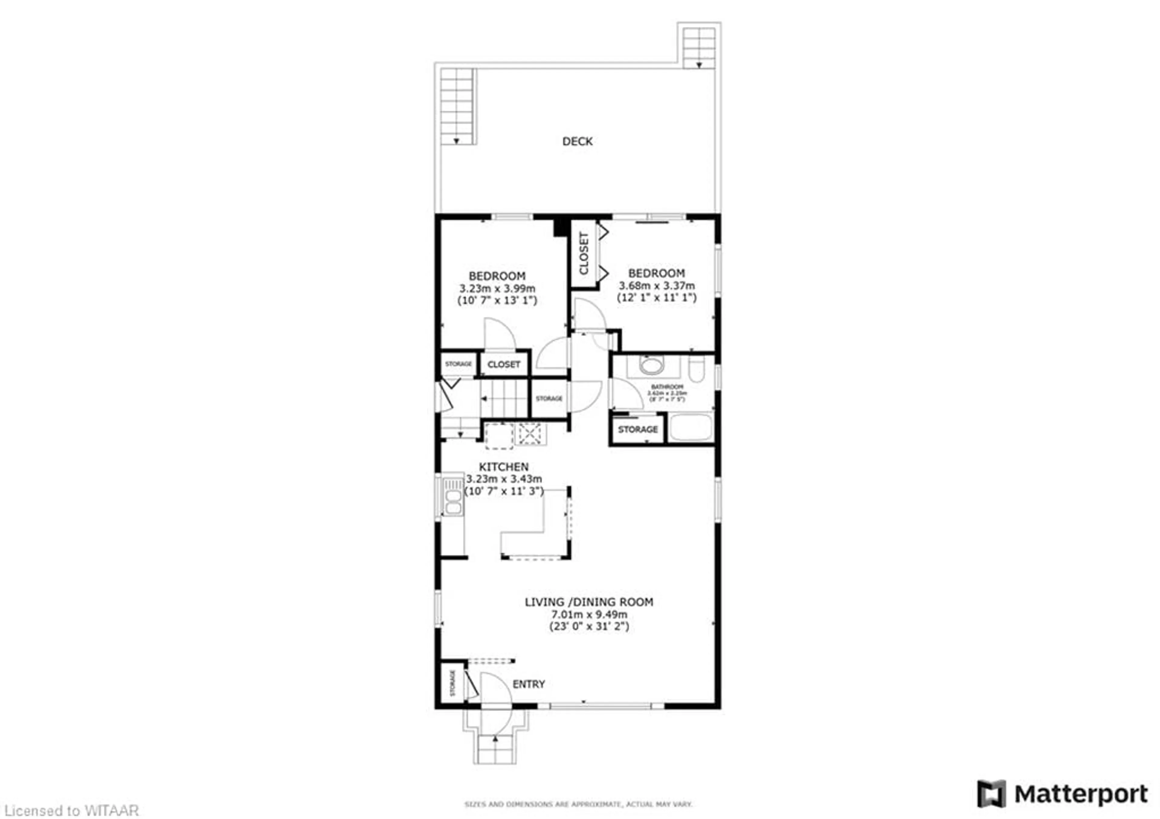 Floor plan for 1010 Sunset Blvd, Woodstock Ontario N4S 8C4