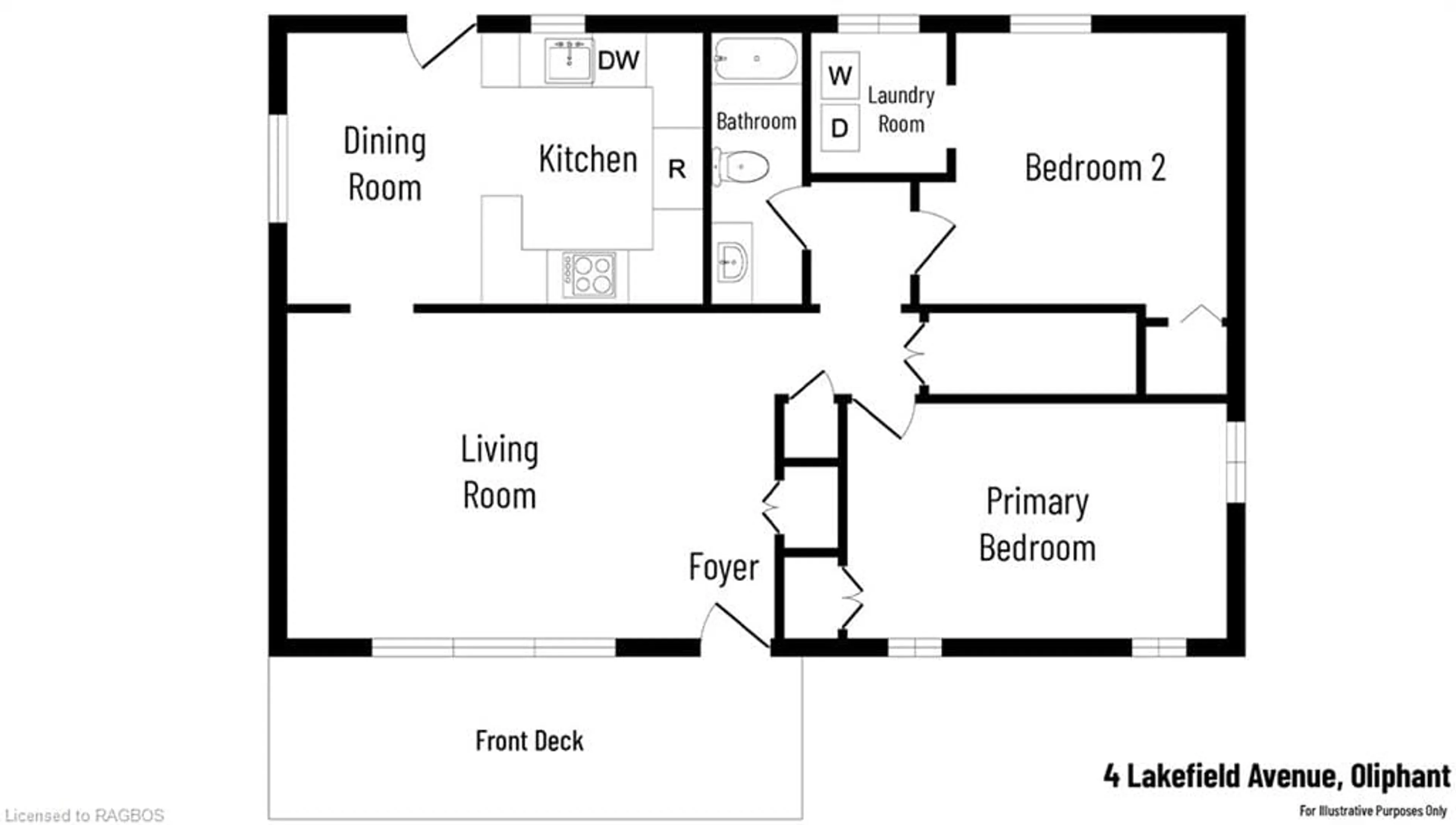 Floor plan for 4 Lakefield Ave, South Bruce Peninsula Ontario N0H 2T0