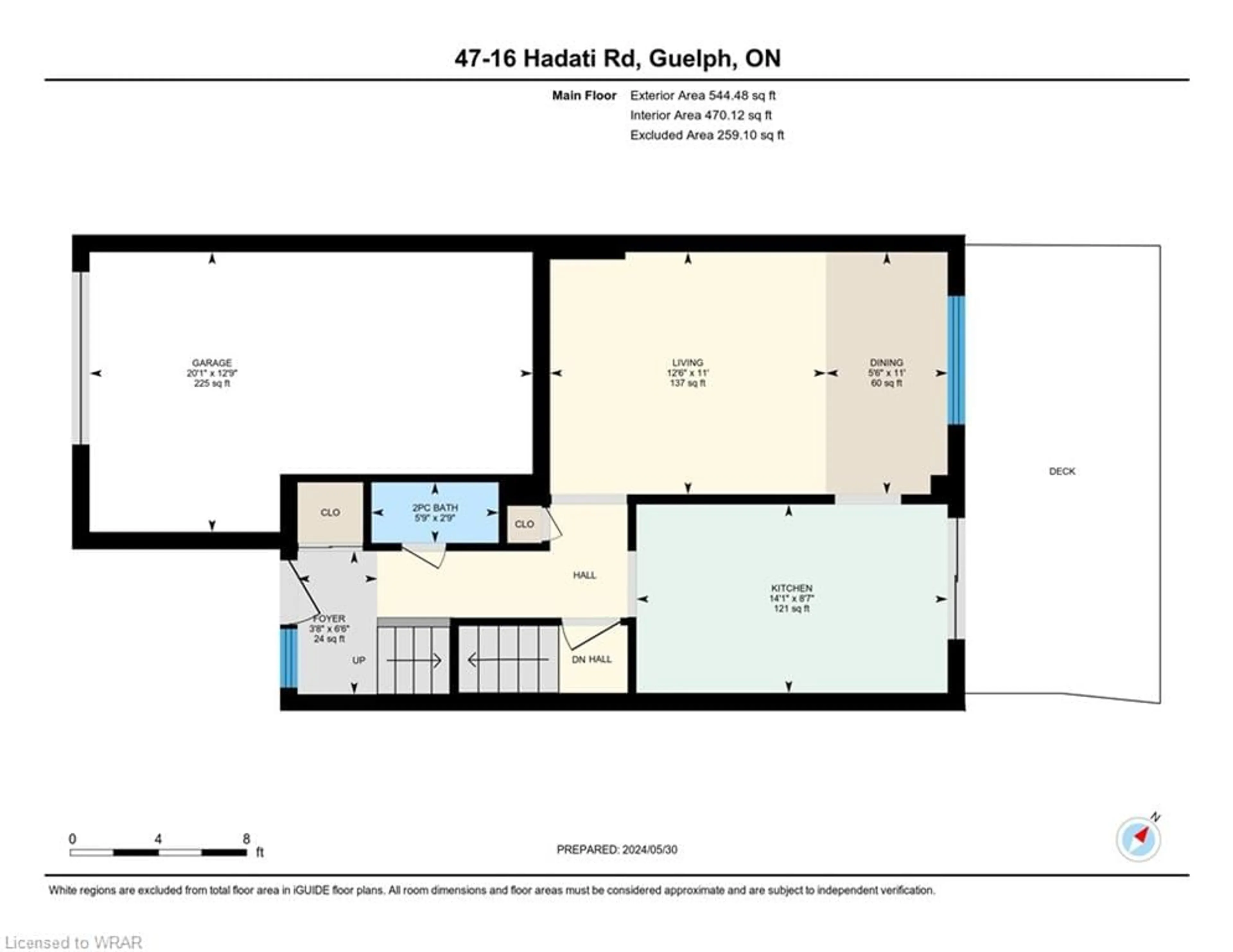 Floor plan for 16 Hadati Rd #47, Guelph Ontario N1E 6M2