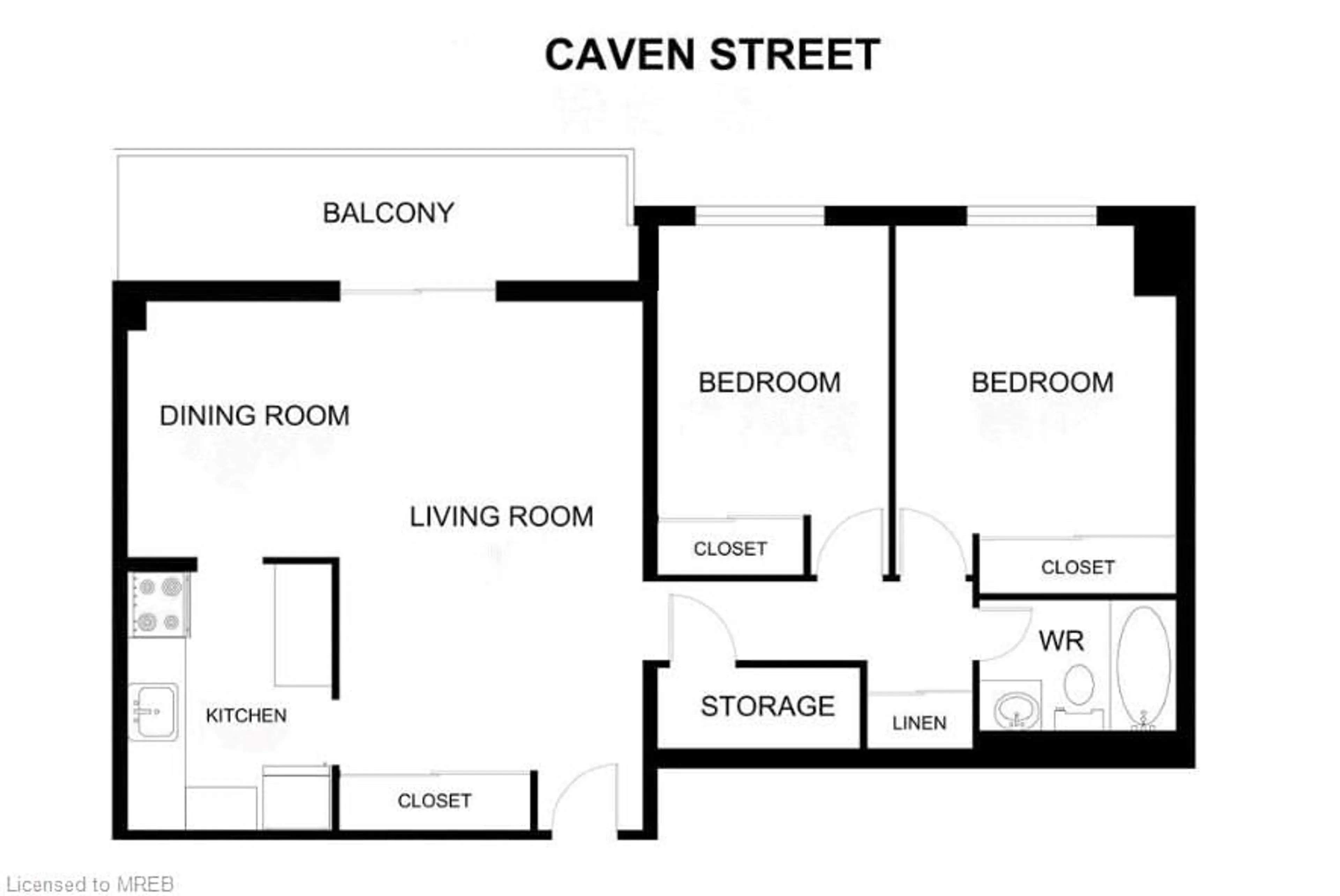 Floor plan for 1100 Caven St #1004, Mississauga Ontario L5G 4N3