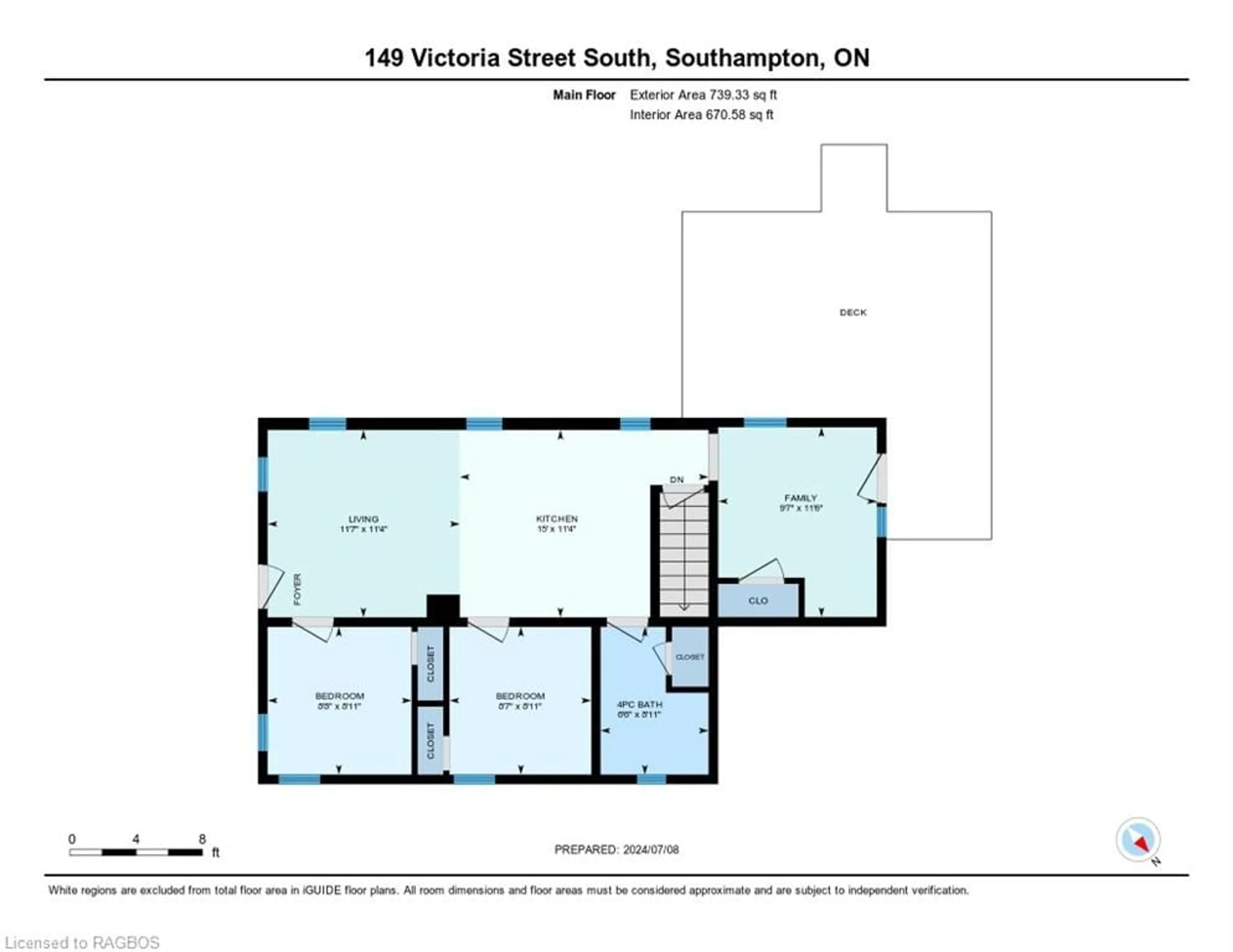 Floor plan for 149 Victoria St, Southampton Ontario N0H 2L0