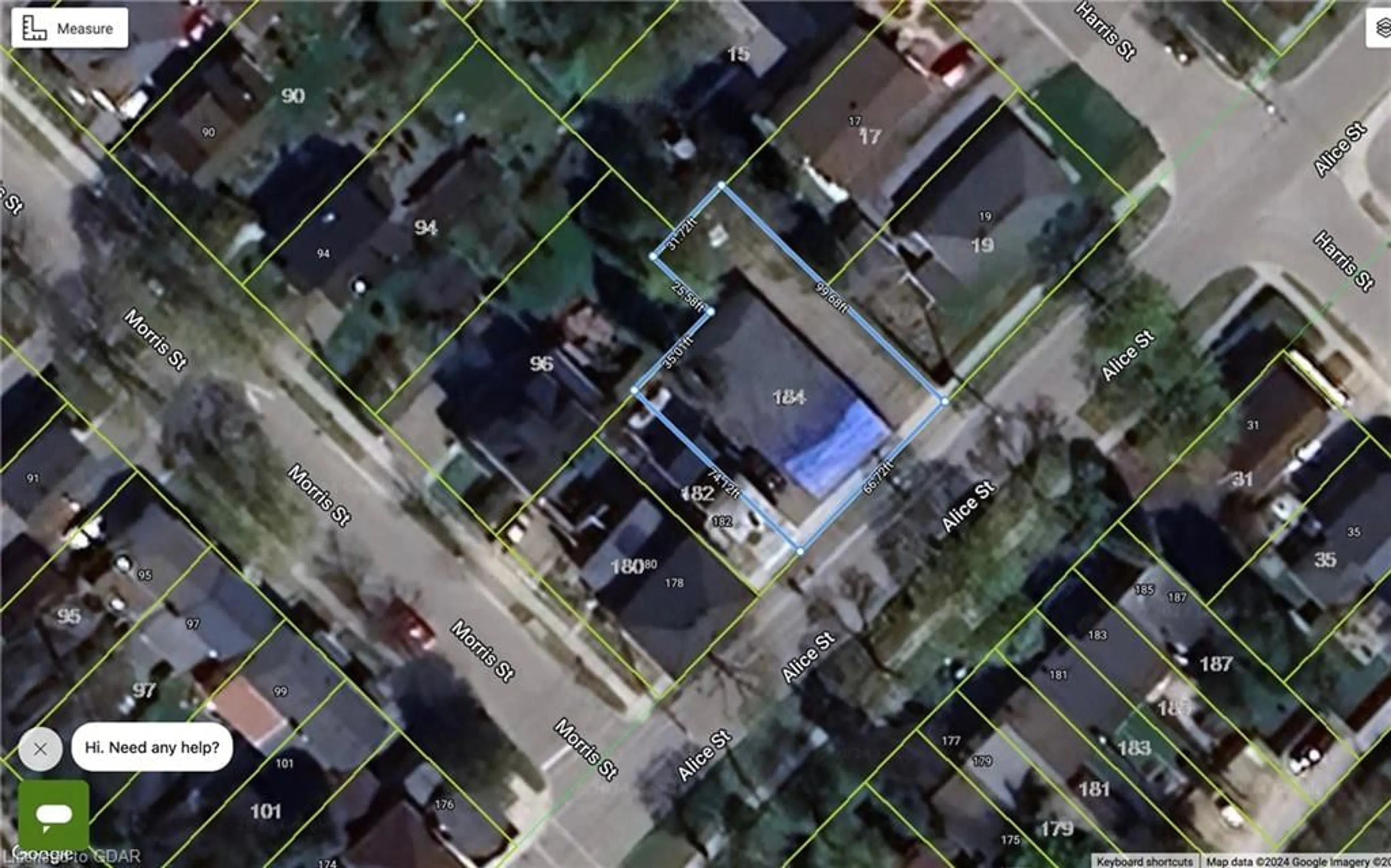 Street view for 184 Alice St, Guelph Ontario N1E 3A4