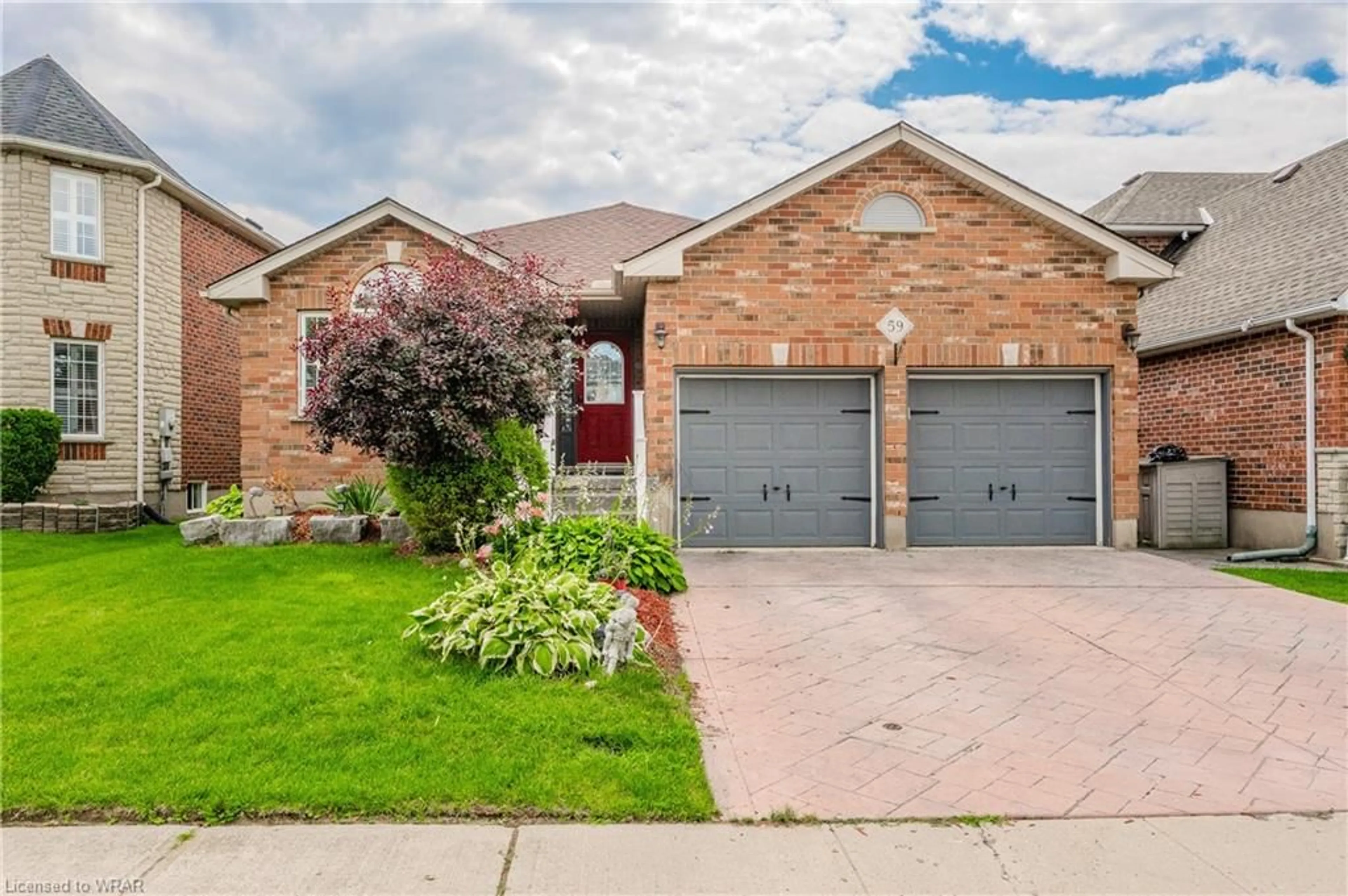 Home with brick exterior material for 59 Lavender Rd, Cambridge Ontario N1P 1E1
