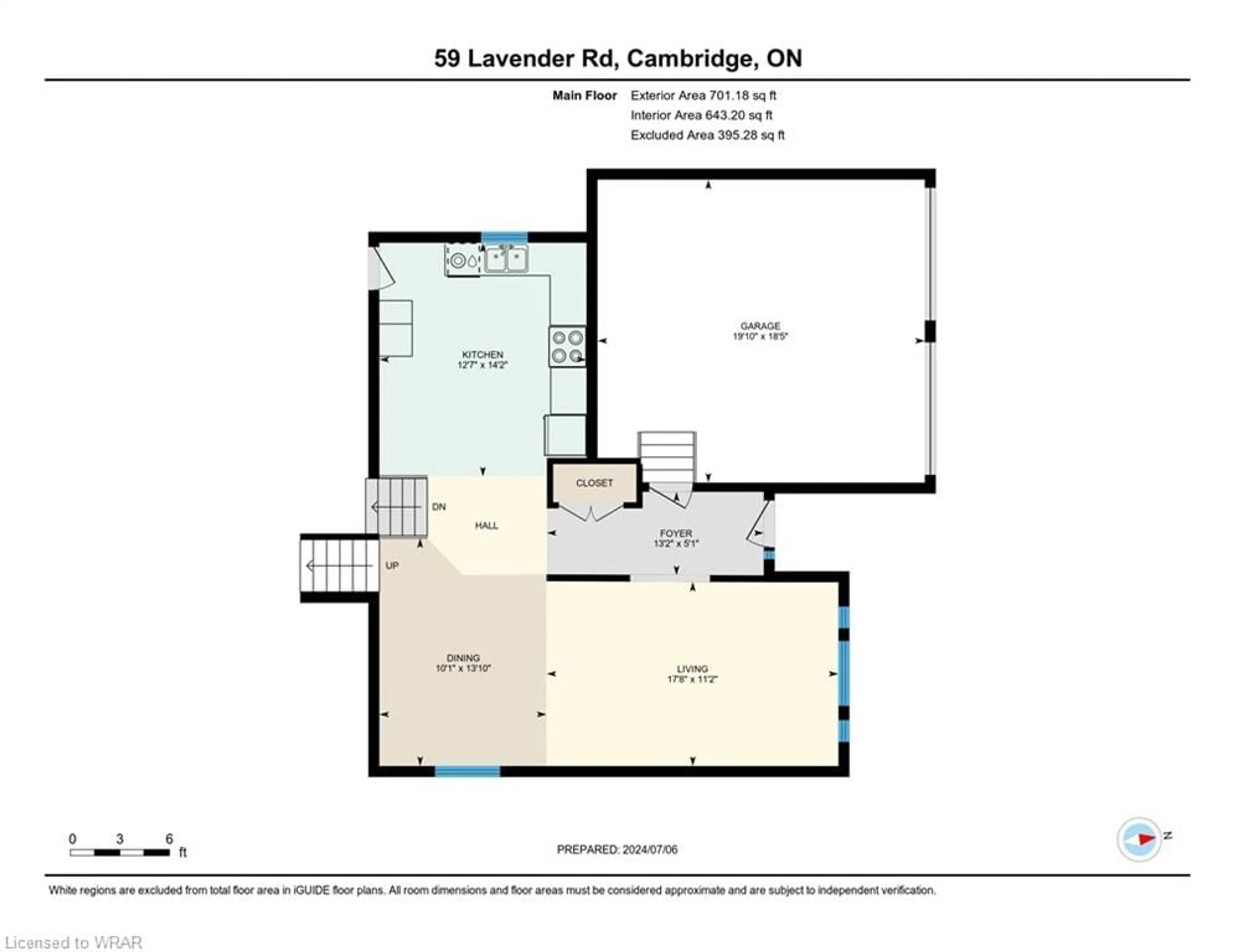 Floor plan for 59 Lavender Rd, Cambridge Ontario N1P 1E1