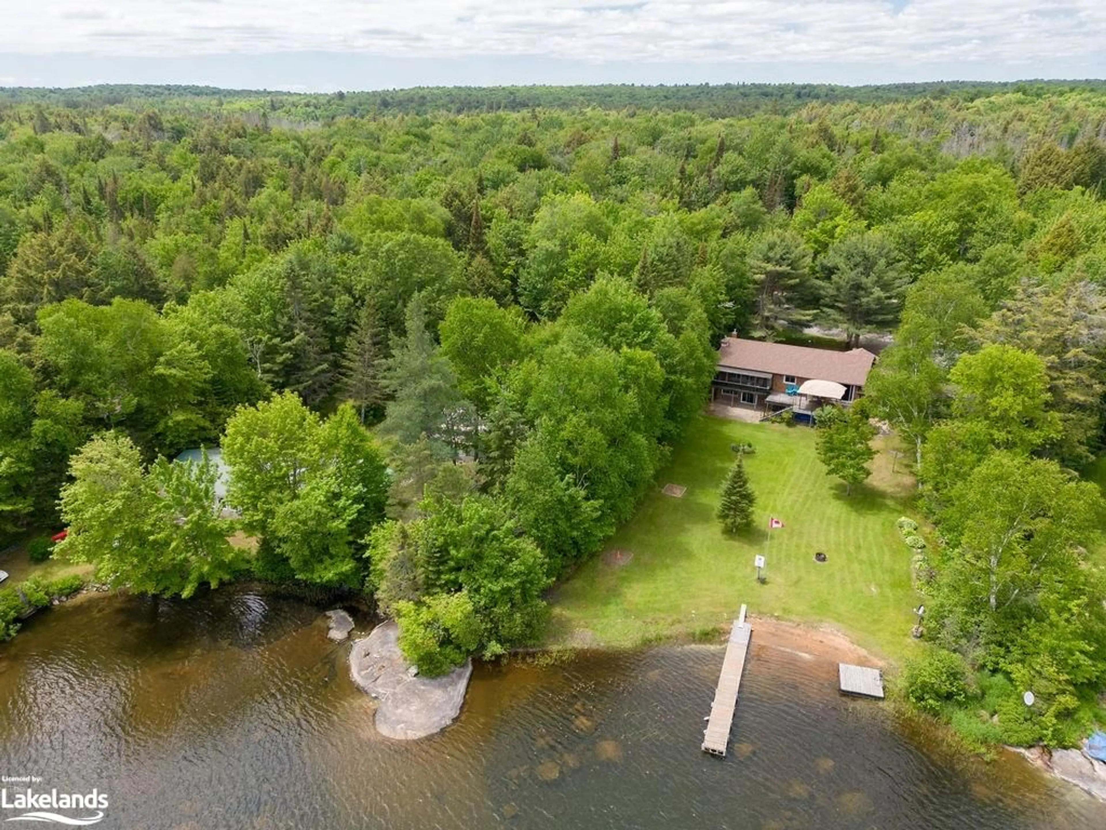 A pic from exterior of the house or condo, the view of lake or river for 73 Merripark Dr, South River Ontario P0A 1X0