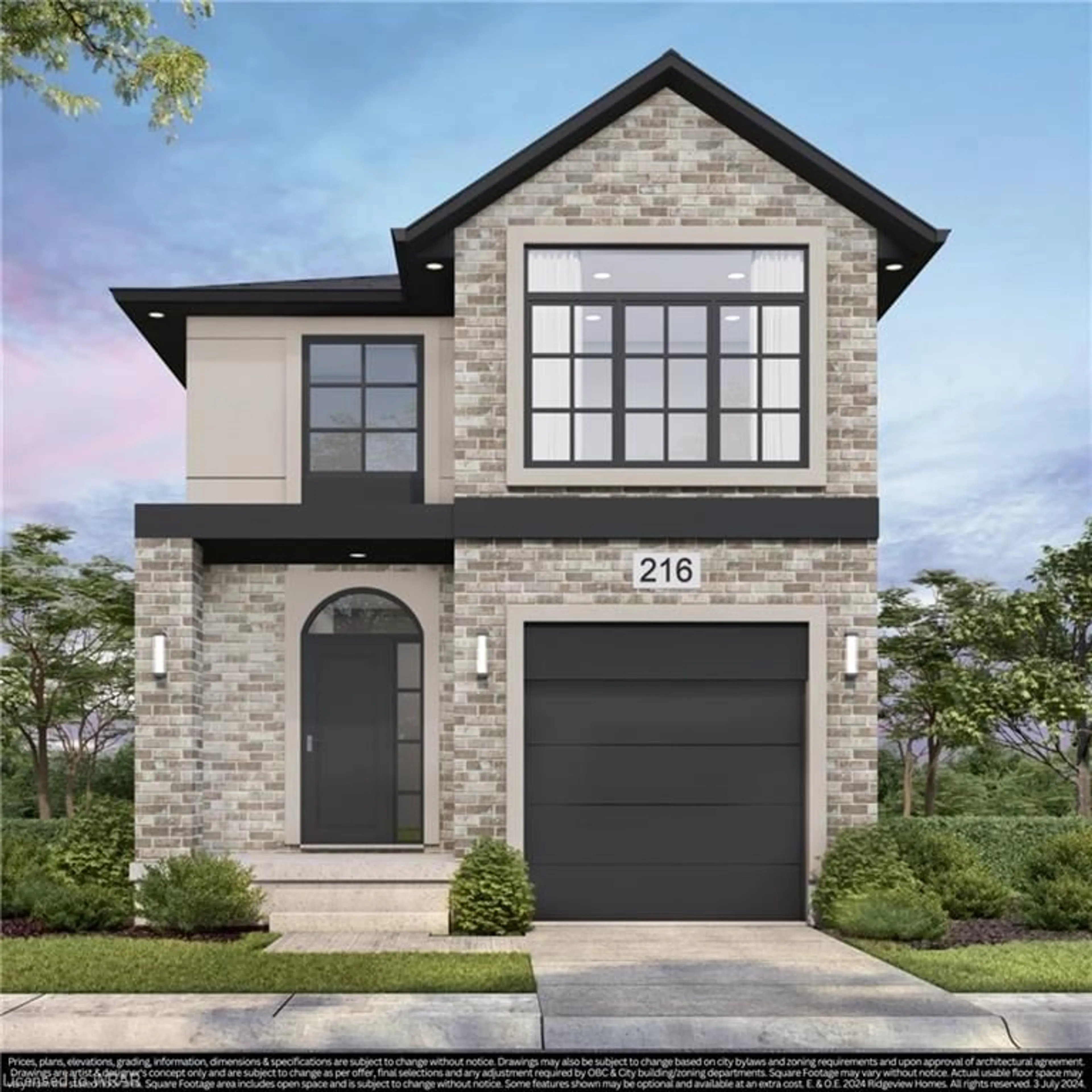 Home with brick exterior material for LOT 25 Rivergreen Cres, Cambridge Ontario N1S 0E5