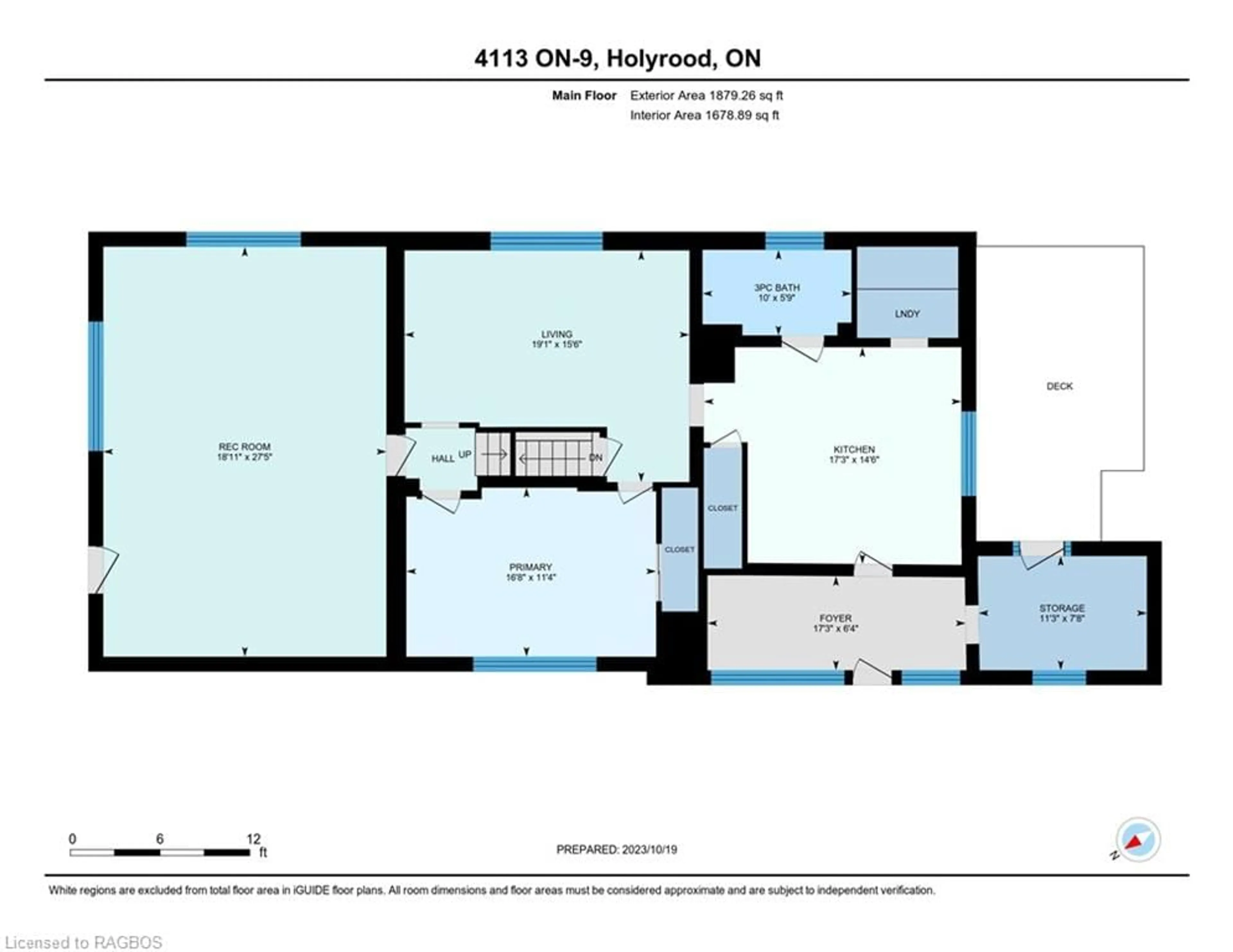 Floor plan for 4113 Highway 9, Holyrood Ontario N0G 2B0