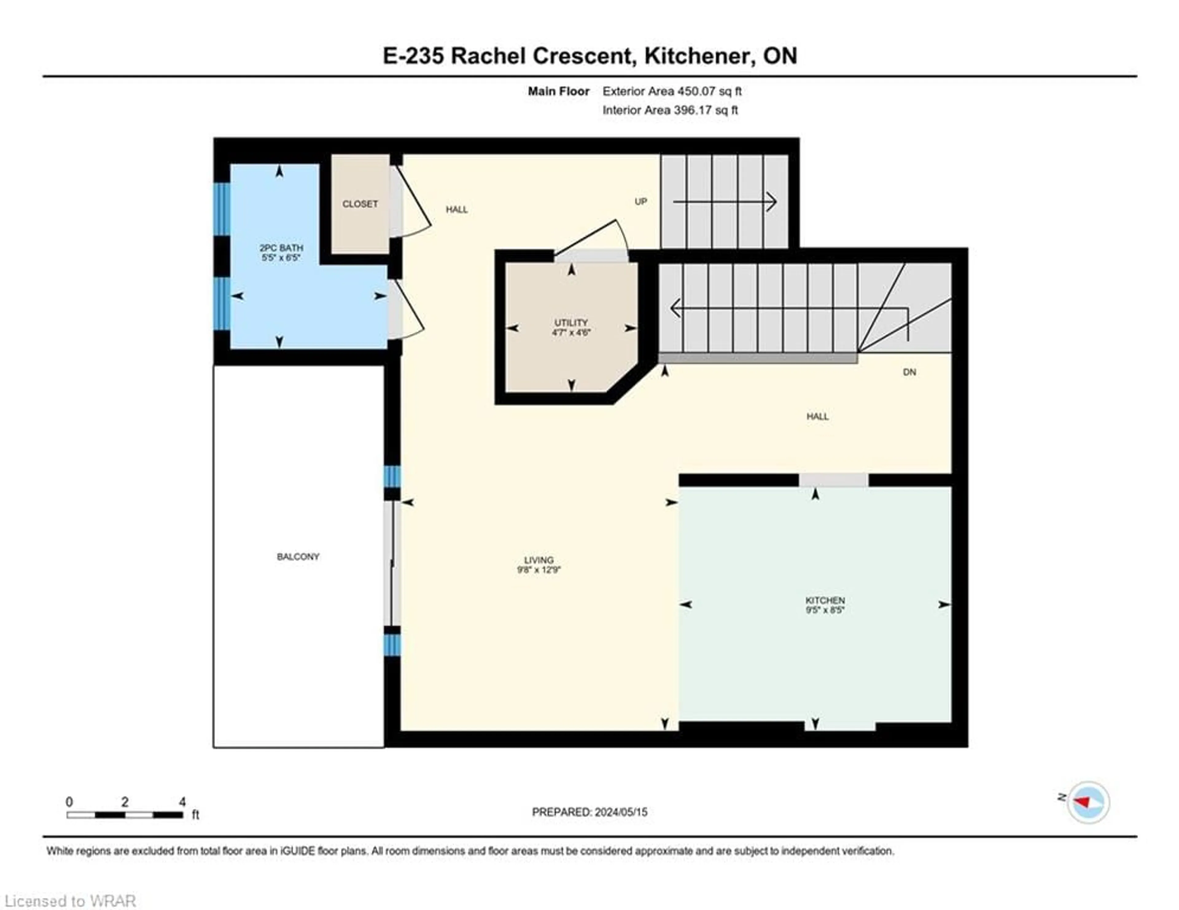 Floor plan for 235 Rachel Cres #E, Kitchener Ontario N2R 0E2