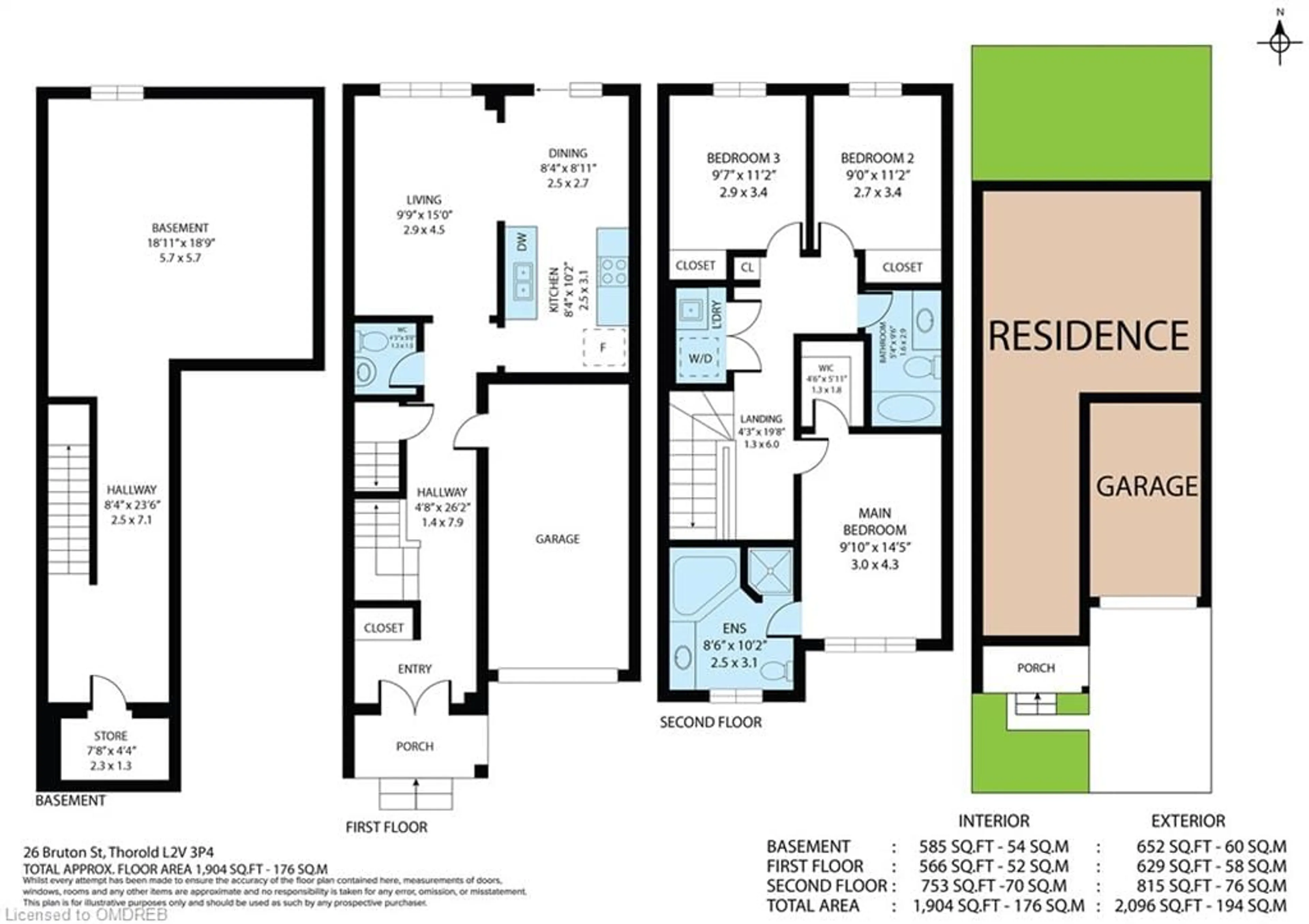 Floor plan for 26 Bruton Street St, Thorold Ontario L2V 0J6