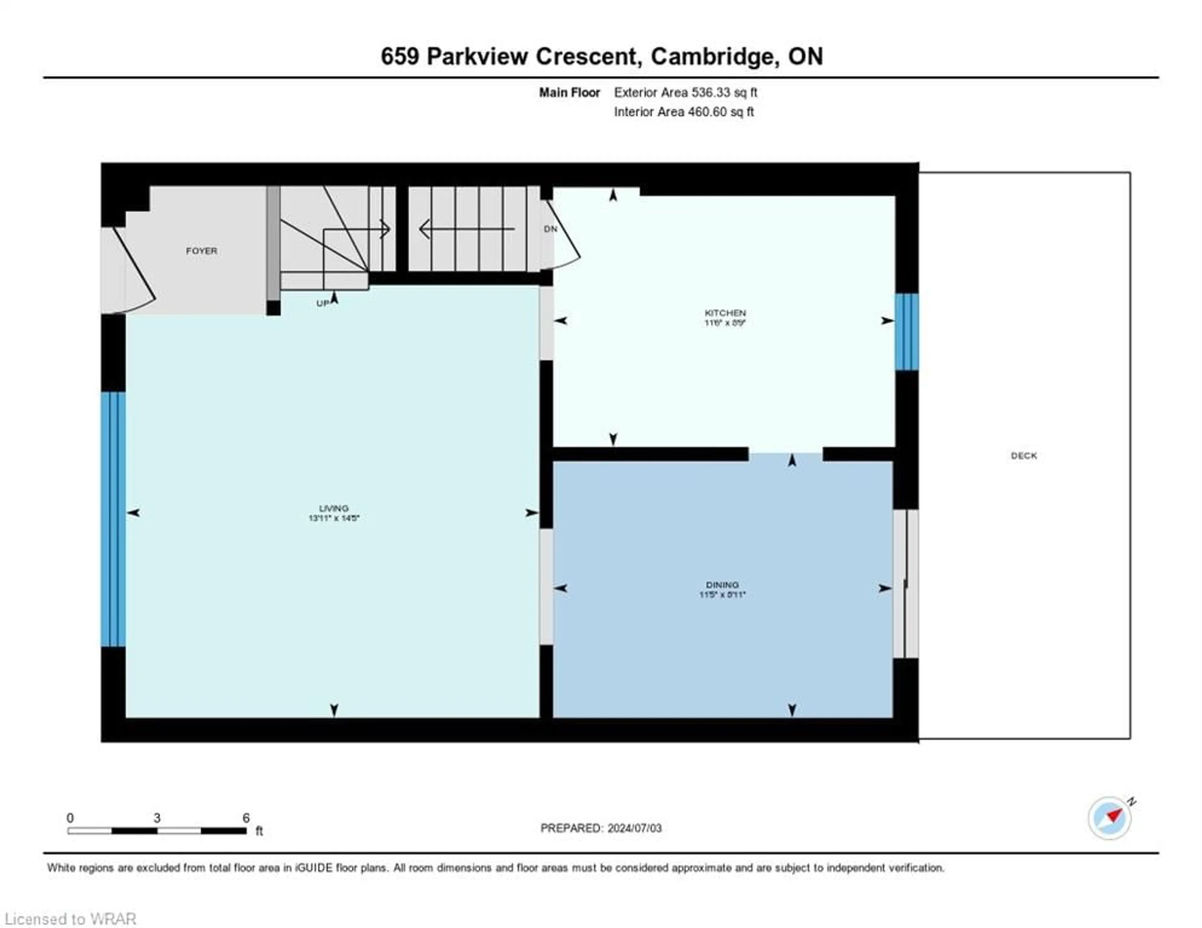 Floor plan for 659 Parkview Cres, Cambridge Ontario N3H 5A1