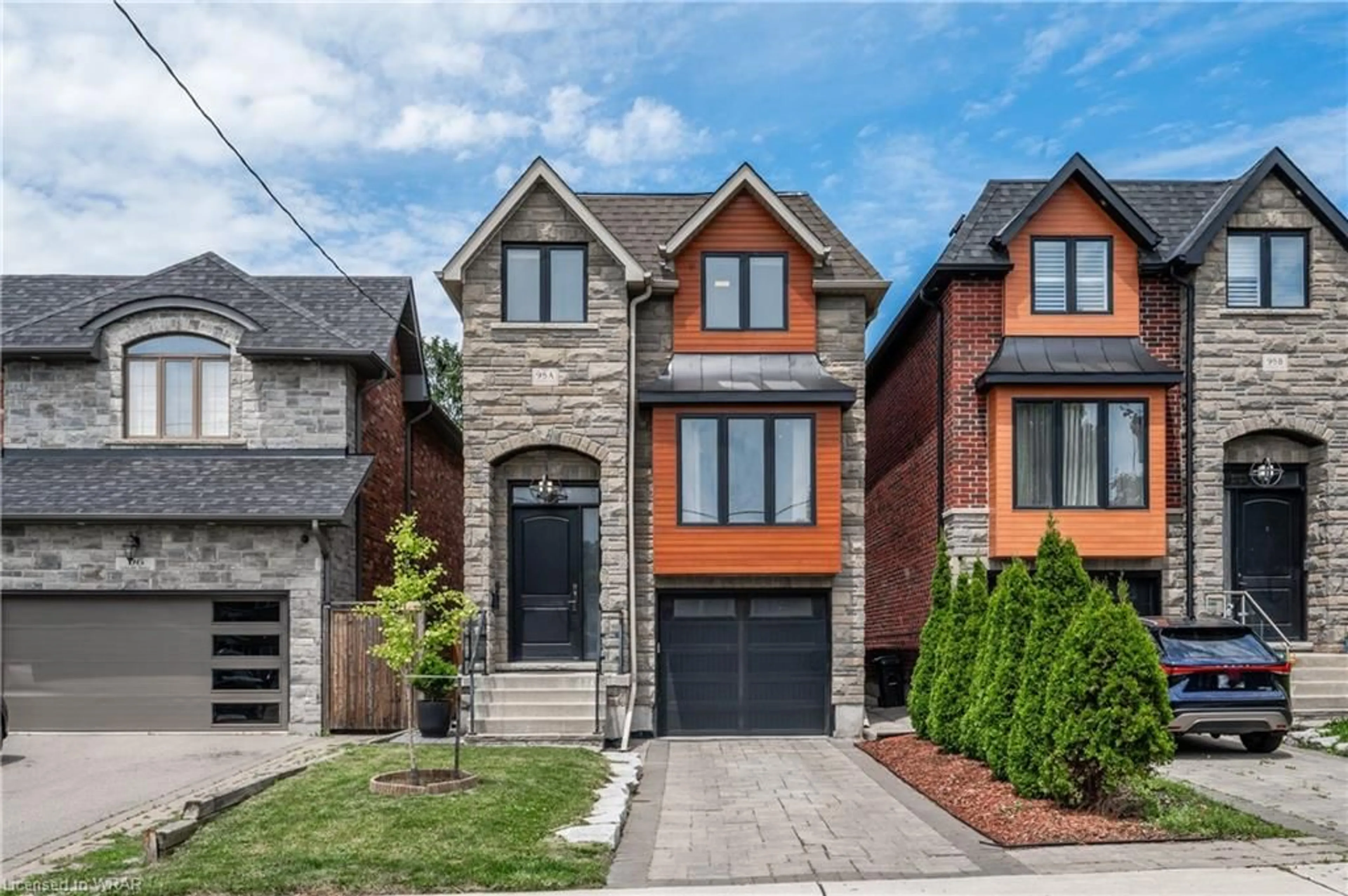 Home with brick exterior material for 98A Galbraith Ave, Toronto Ontario M4B 2B7