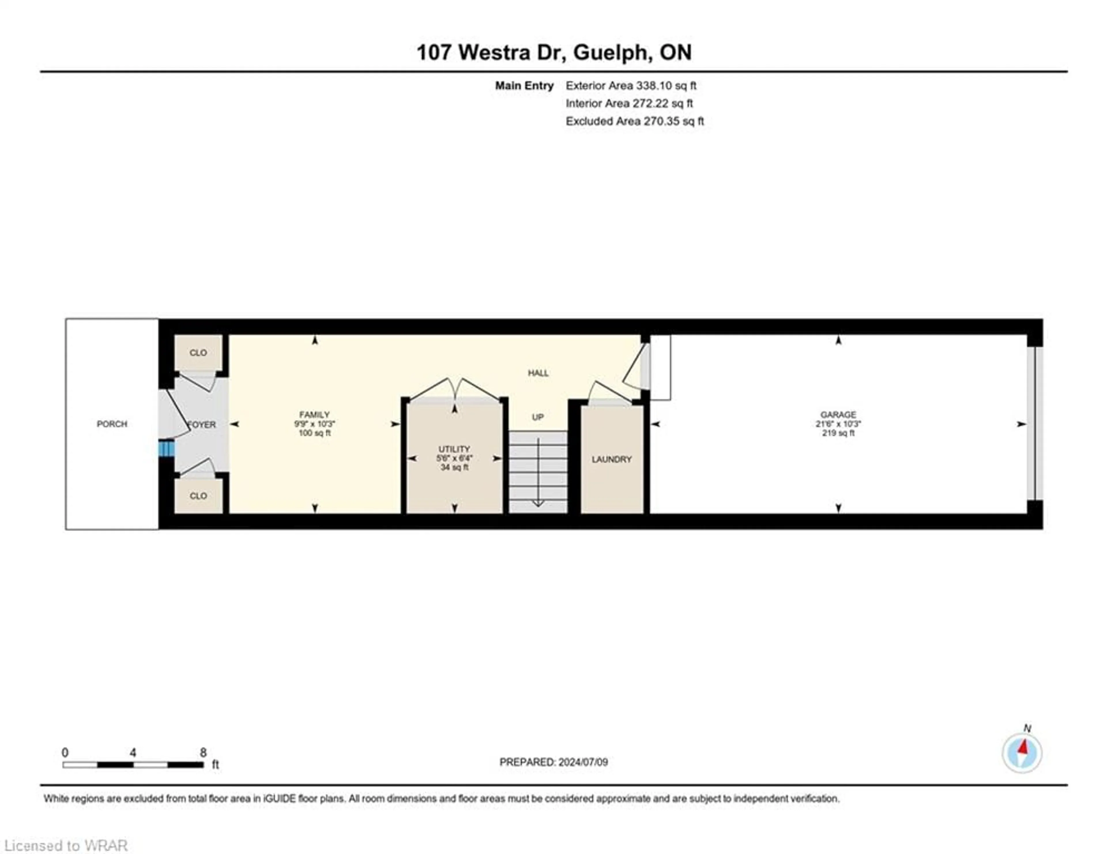 Floor plan for 107 Westra Dr #67, Guelph Ontario N1K 0A5