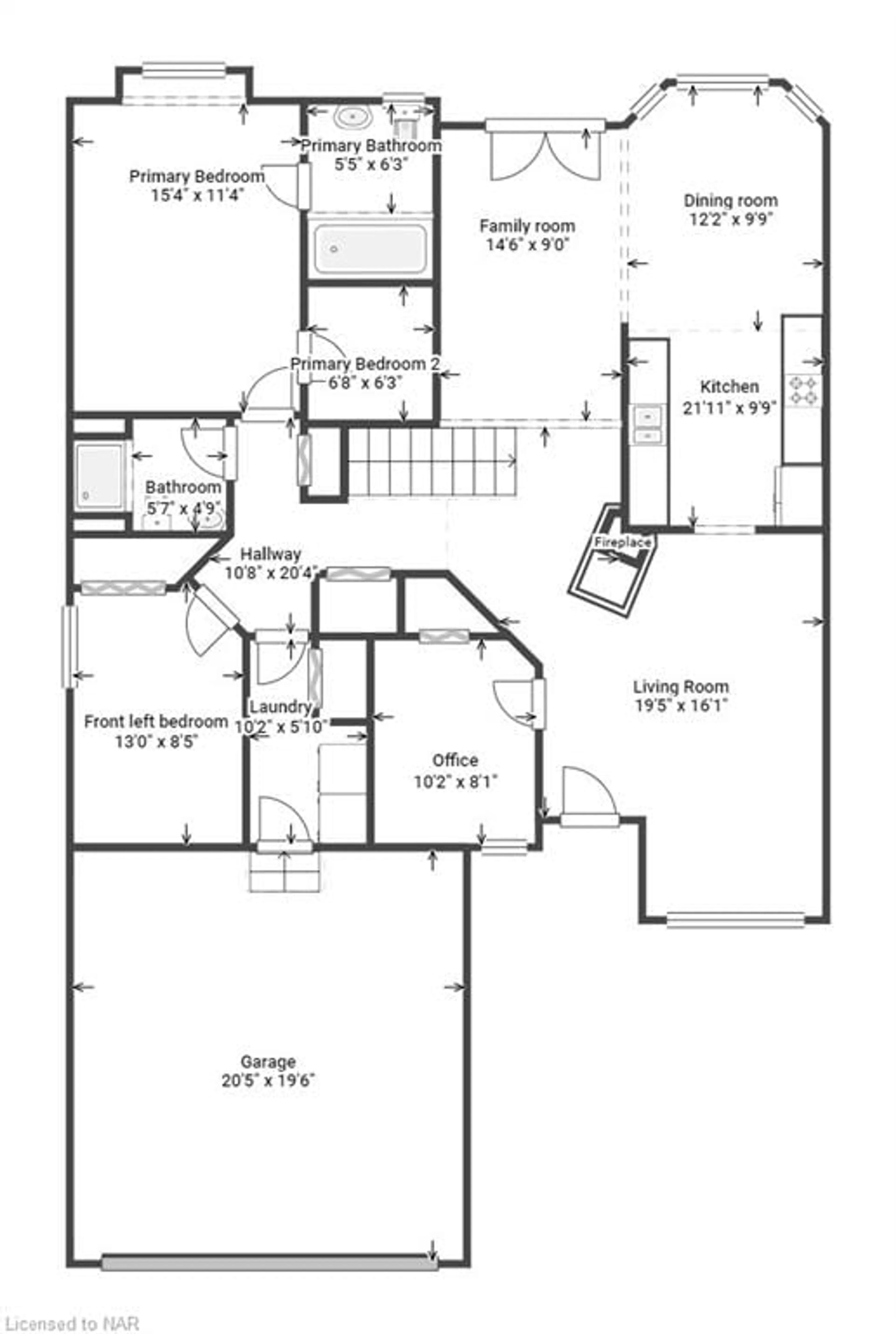 Floor plan for 27 Parnell Rd #8, St. Catharines Ontario L2N 2W1