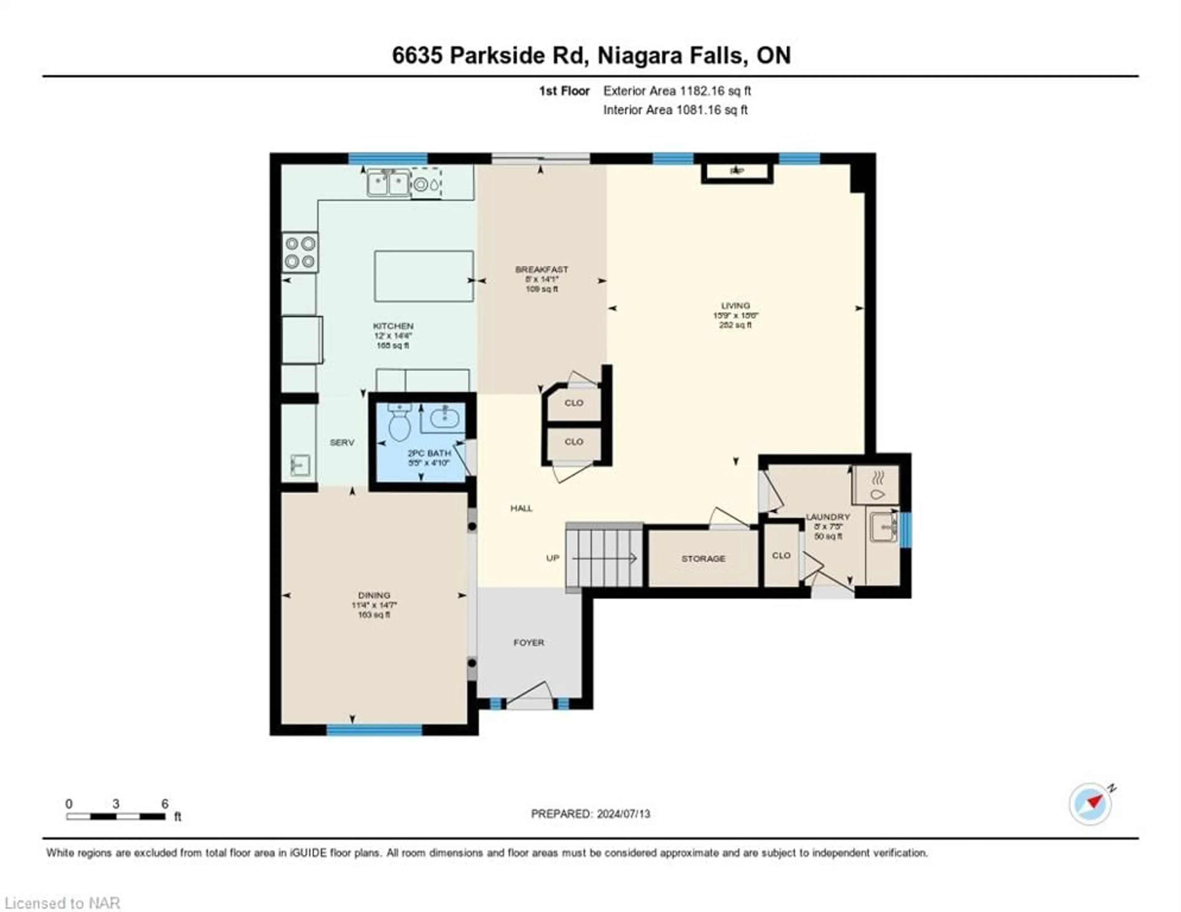 Floor plan for 6635 Parkside Rd, Niagara Falls Ontario L2H 0A8