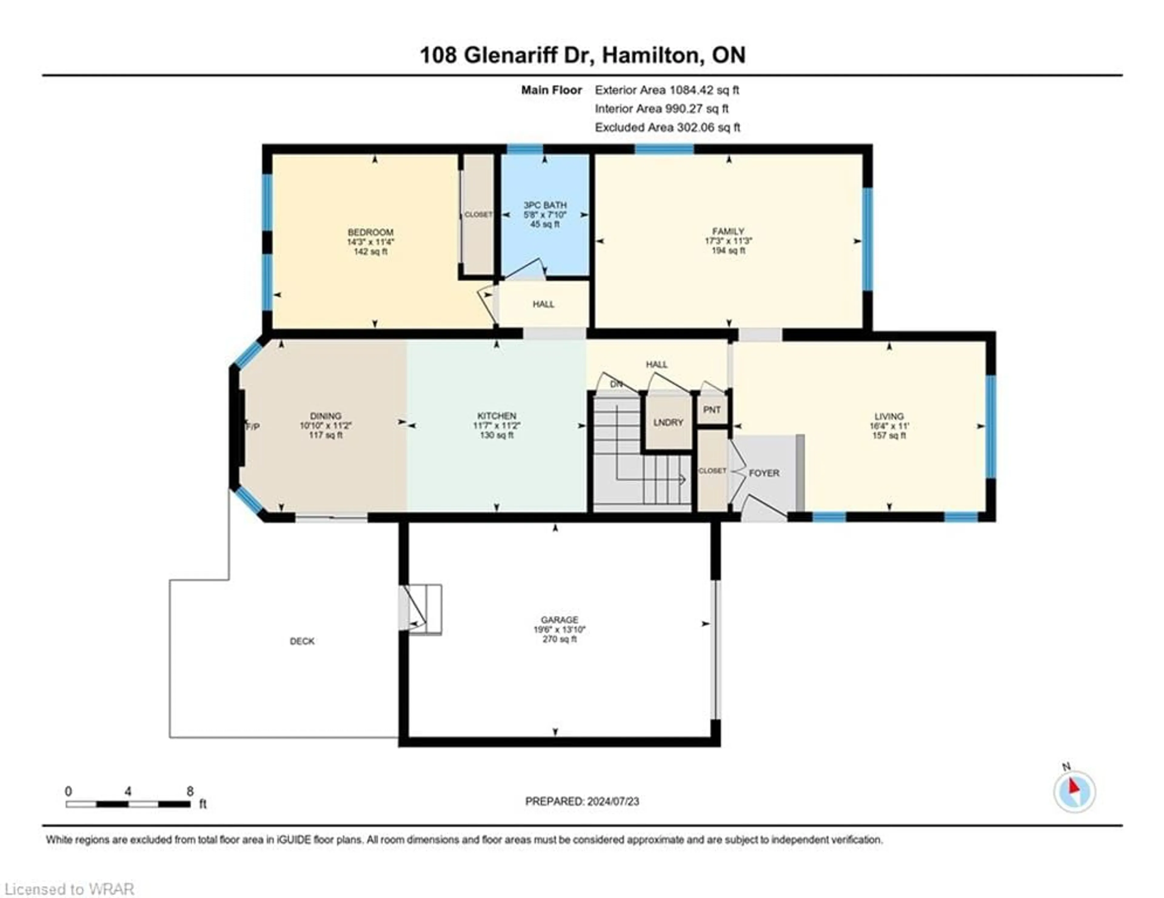Floor plan for 108 Glenariff Dr, Freelton Ontario L8B 1A5