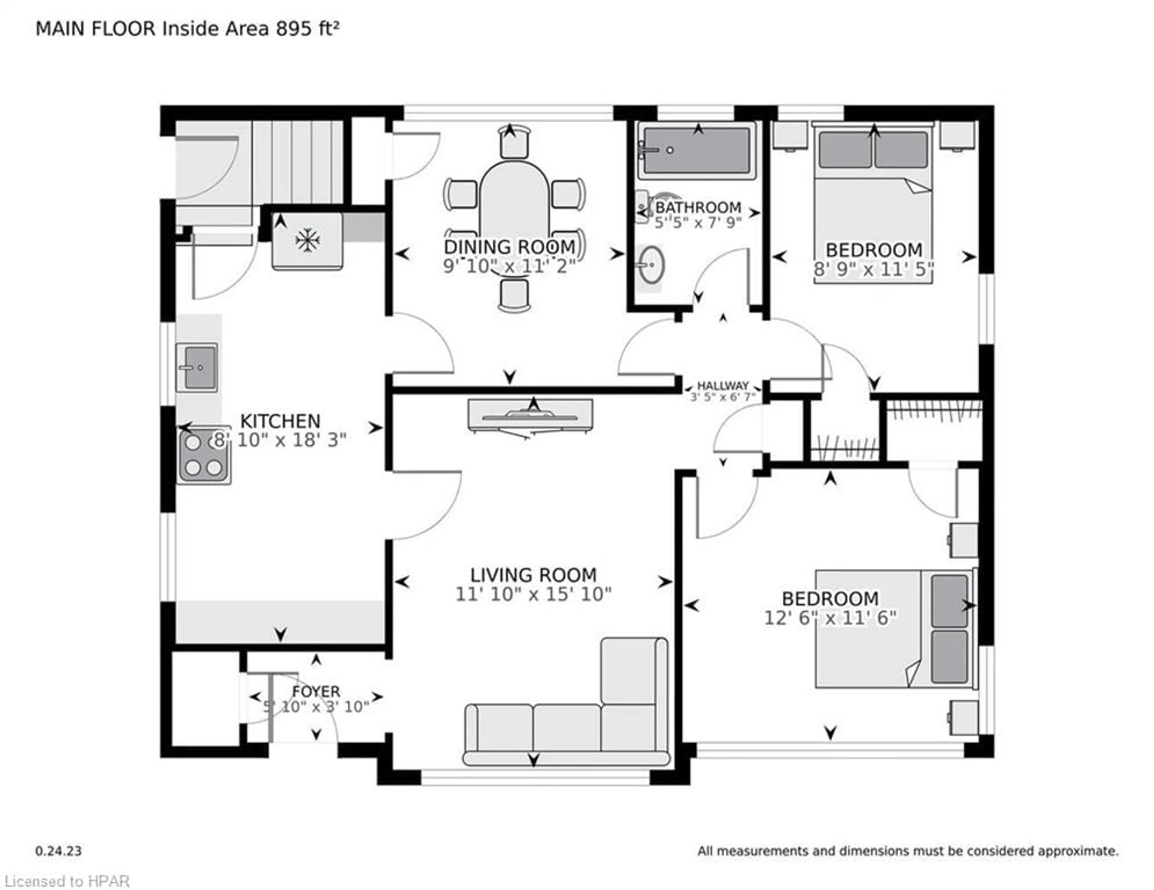 Floor plan for 46 Blenheim St, Mitchell Ontario N0K 1N0